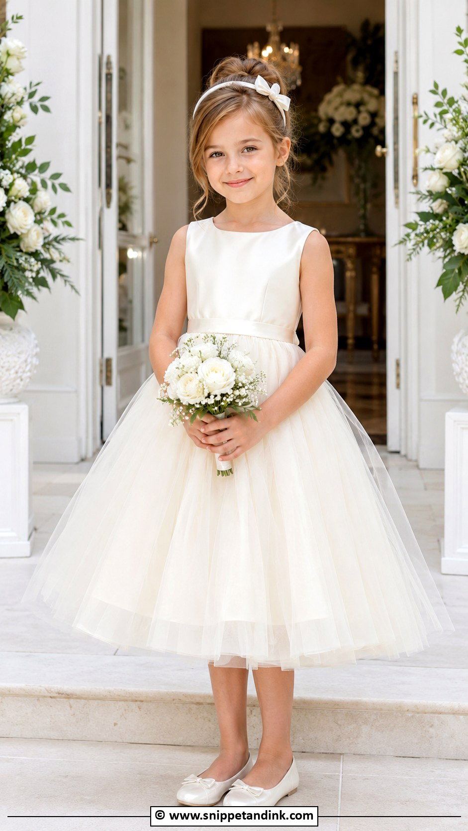 Tea Length Kids Wedding Dress - Snippet and Ink - 30 Kids Wedding Dress Ideas