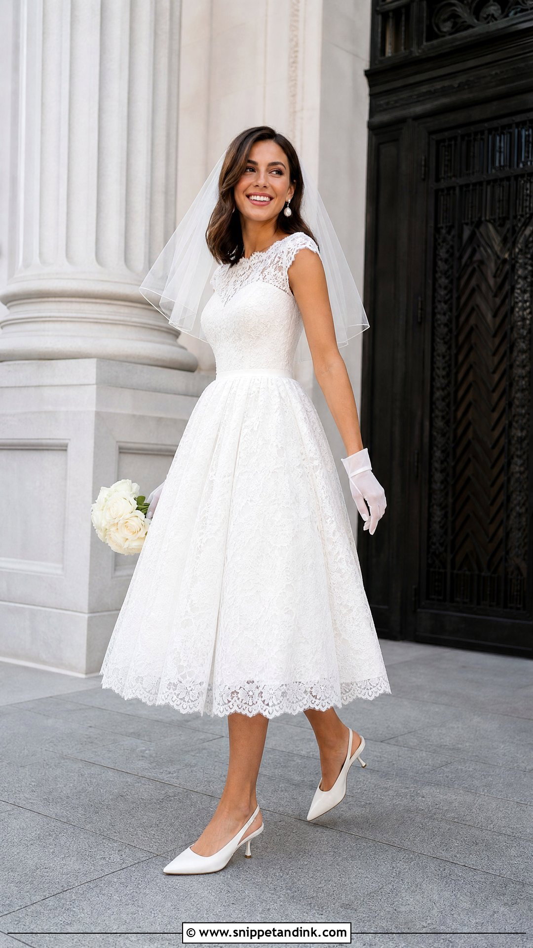 Tea Length Lace Wedding Dress - Snippet and Ink - 20 Unique Lace Wedding Dress Ideas