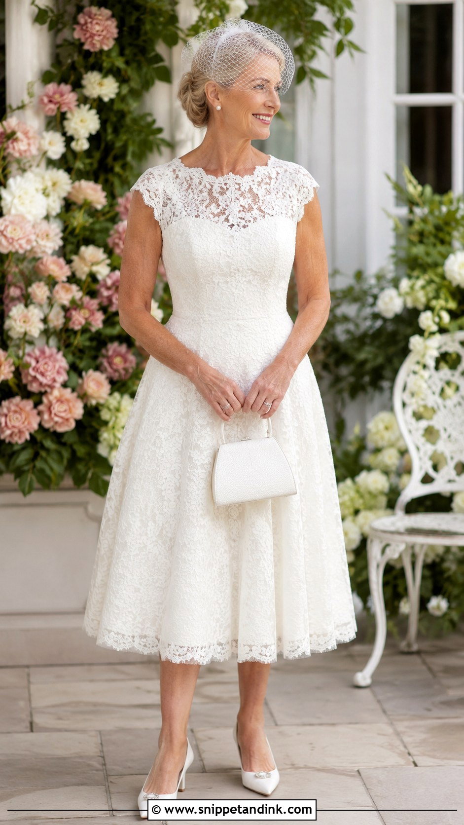 Tea Length Lace Wedding Dress - Snippet and Ink - 20 2nd Marriage Wedding Dress Older Bride Ideas