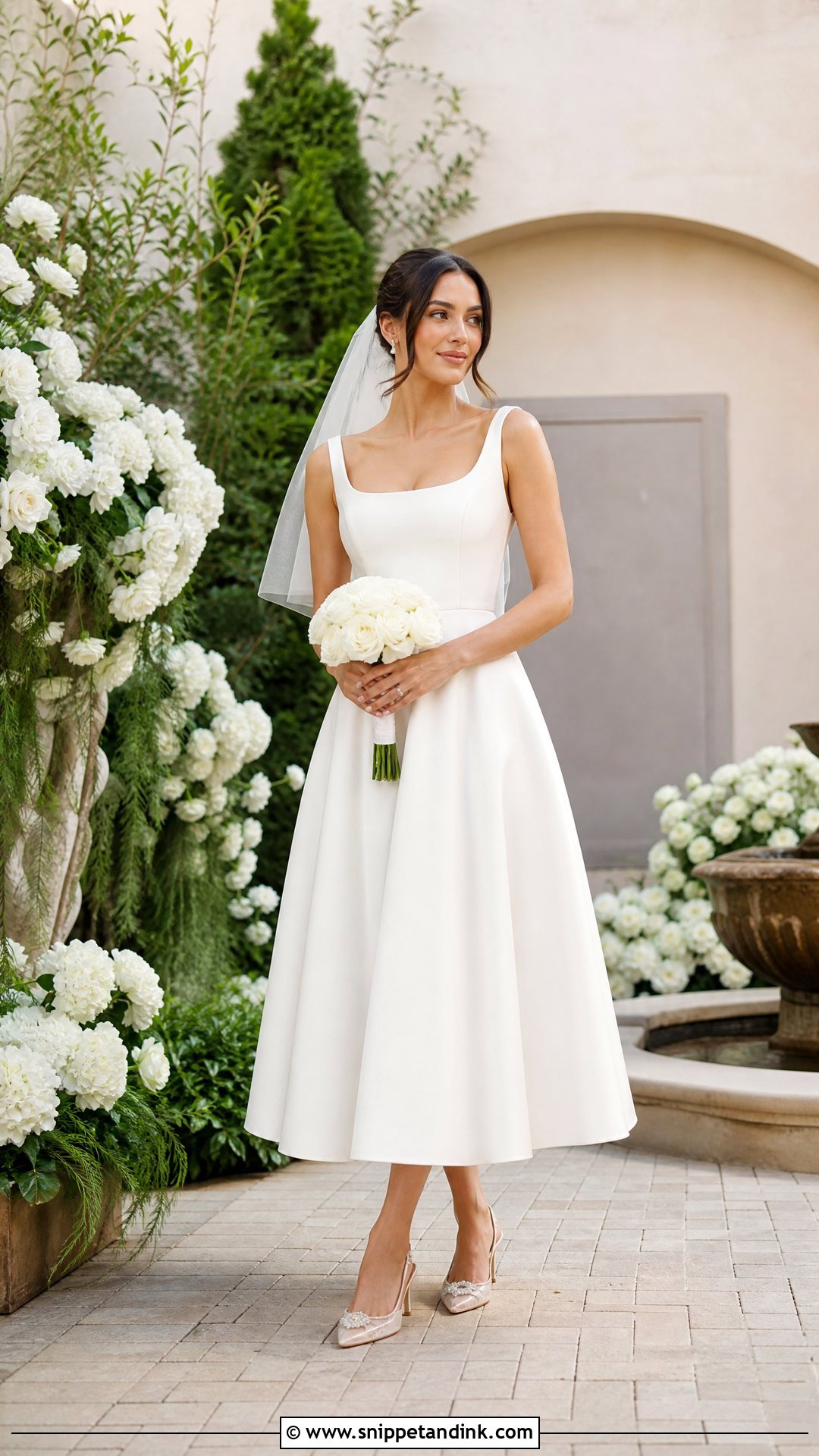Tea Length Marriage Dress - Snippet and Ink - 20 Marriage Dresses