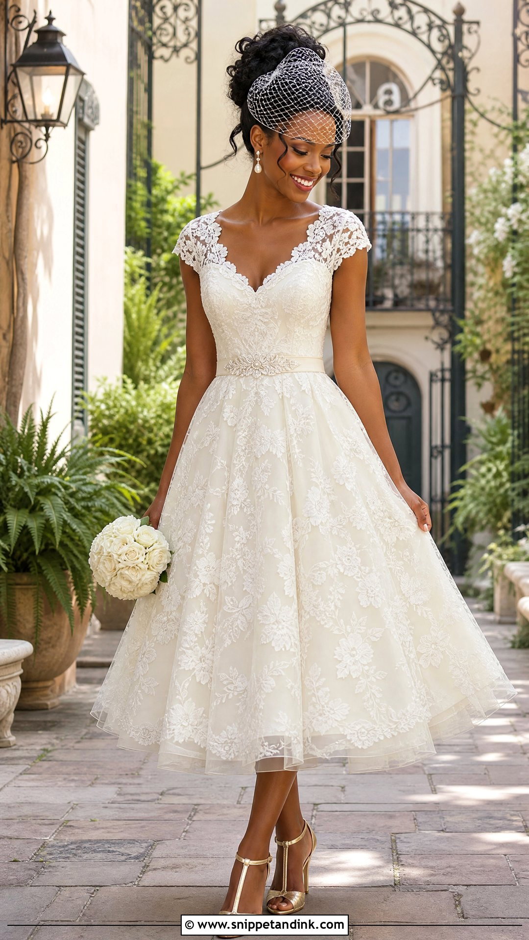 Tea Length Princess Tiana Wedding Dress - Snippet and Ink - 20 Princess Tiana Wedding Dress Ideas