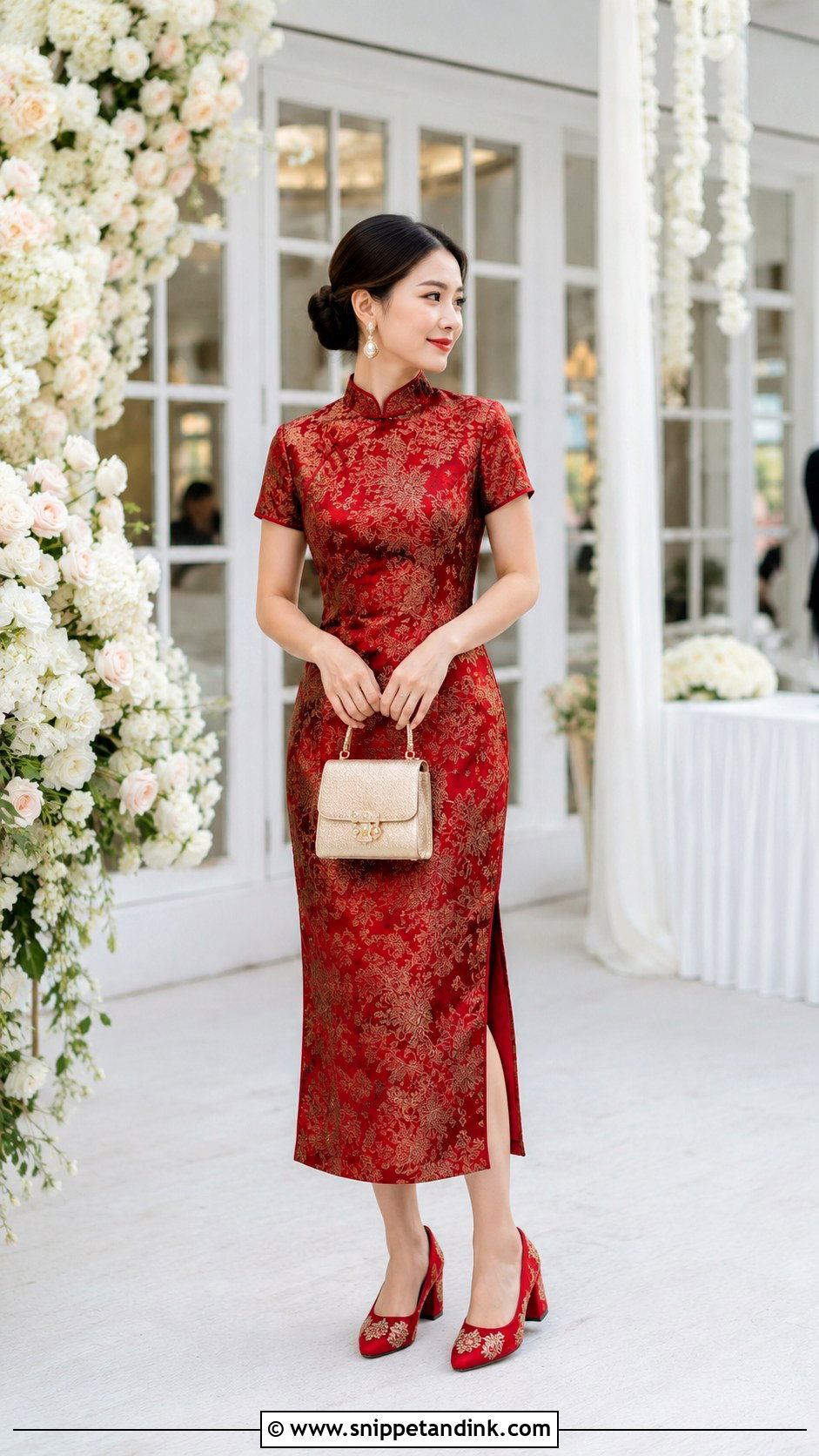 Tea Length Qipao Wedding Dress - Snippet and Ink - 20 China Wedding Dress Ideas