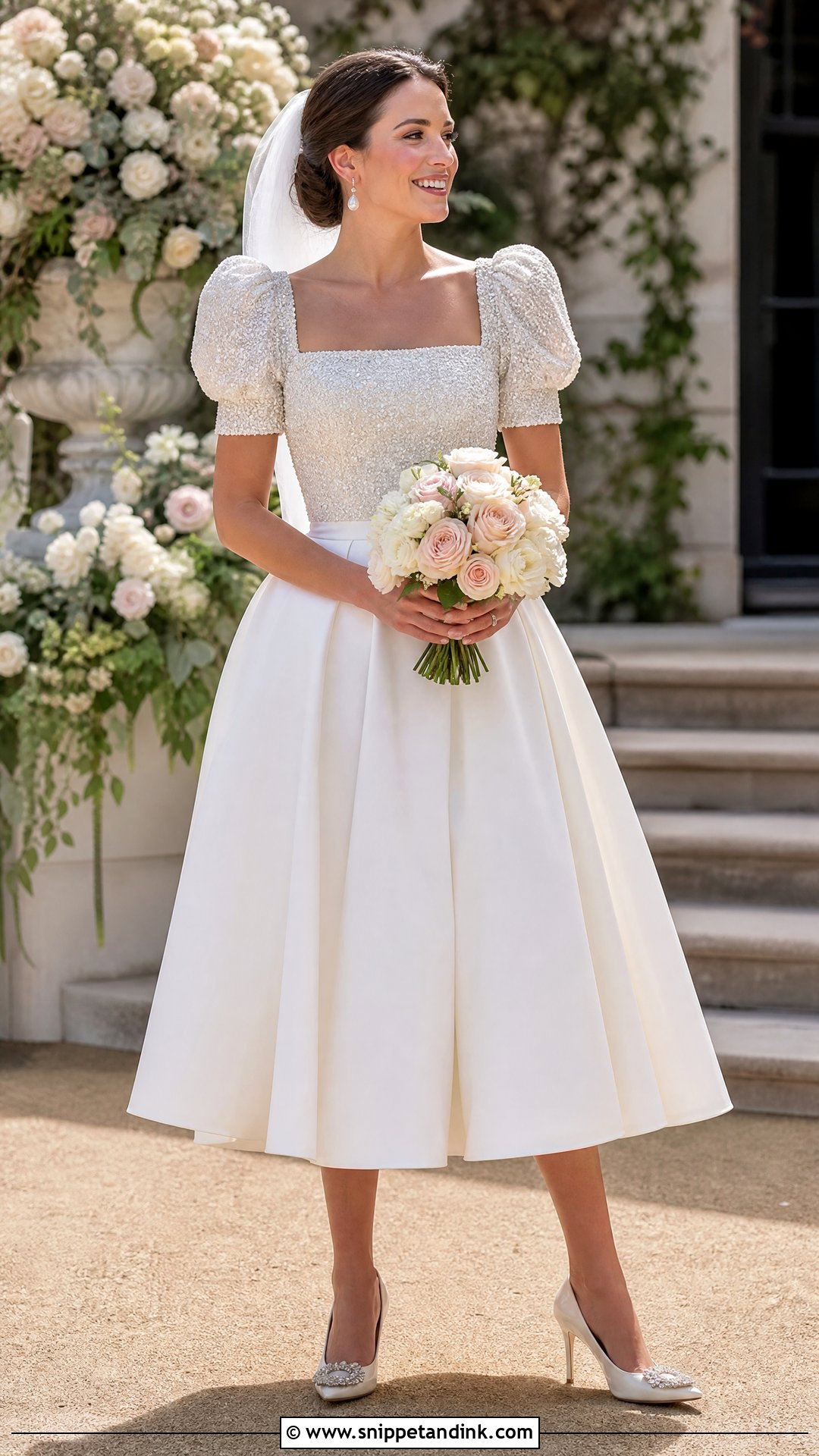 Tea Length Royal Wedding Dress - Snippet and Ink - 20 Princess Beatrice Wedding Dress Ideas