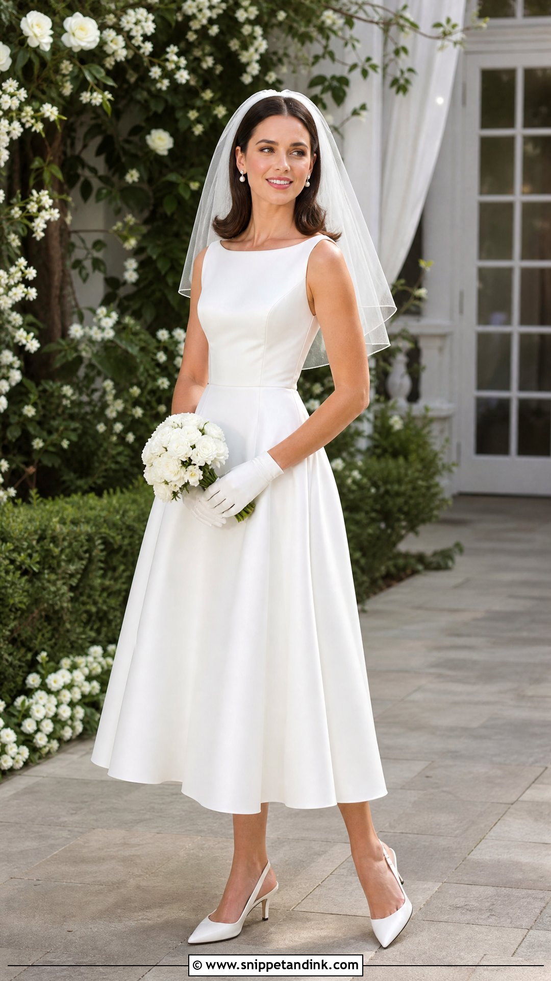 Tea Length Satin Wedding Dress - Snippet and Ink - 20 Stain Wedding Dress Ideas