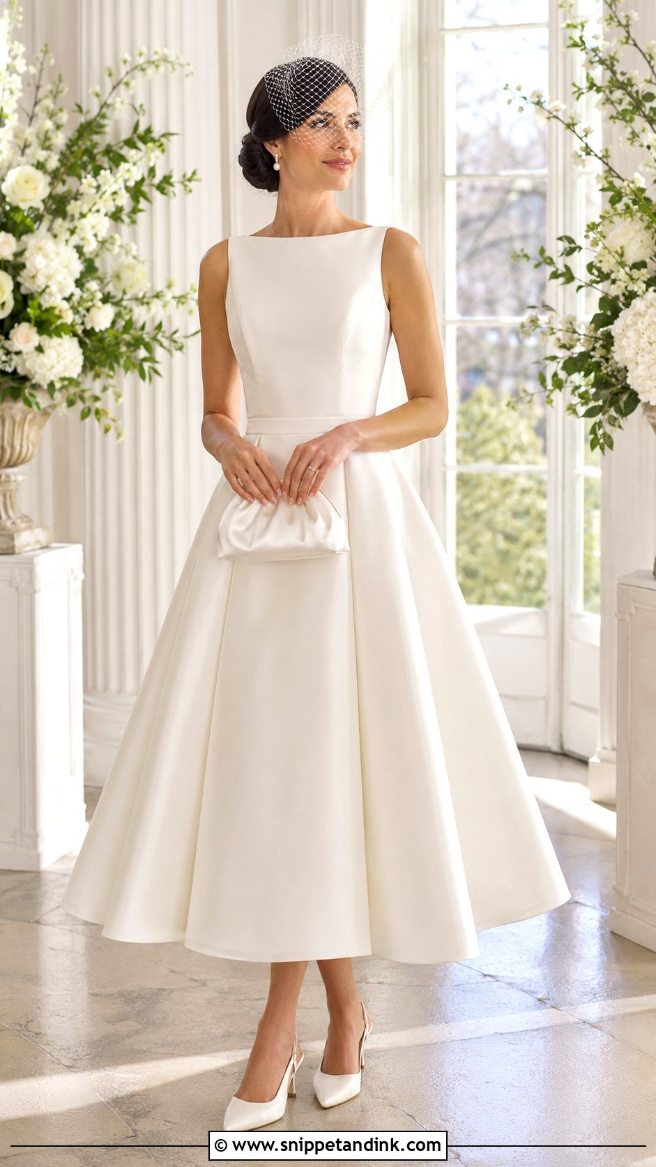Tea Length Second Wedding Dress - Snippet and Ink - 20 2nd Wedding Dresses