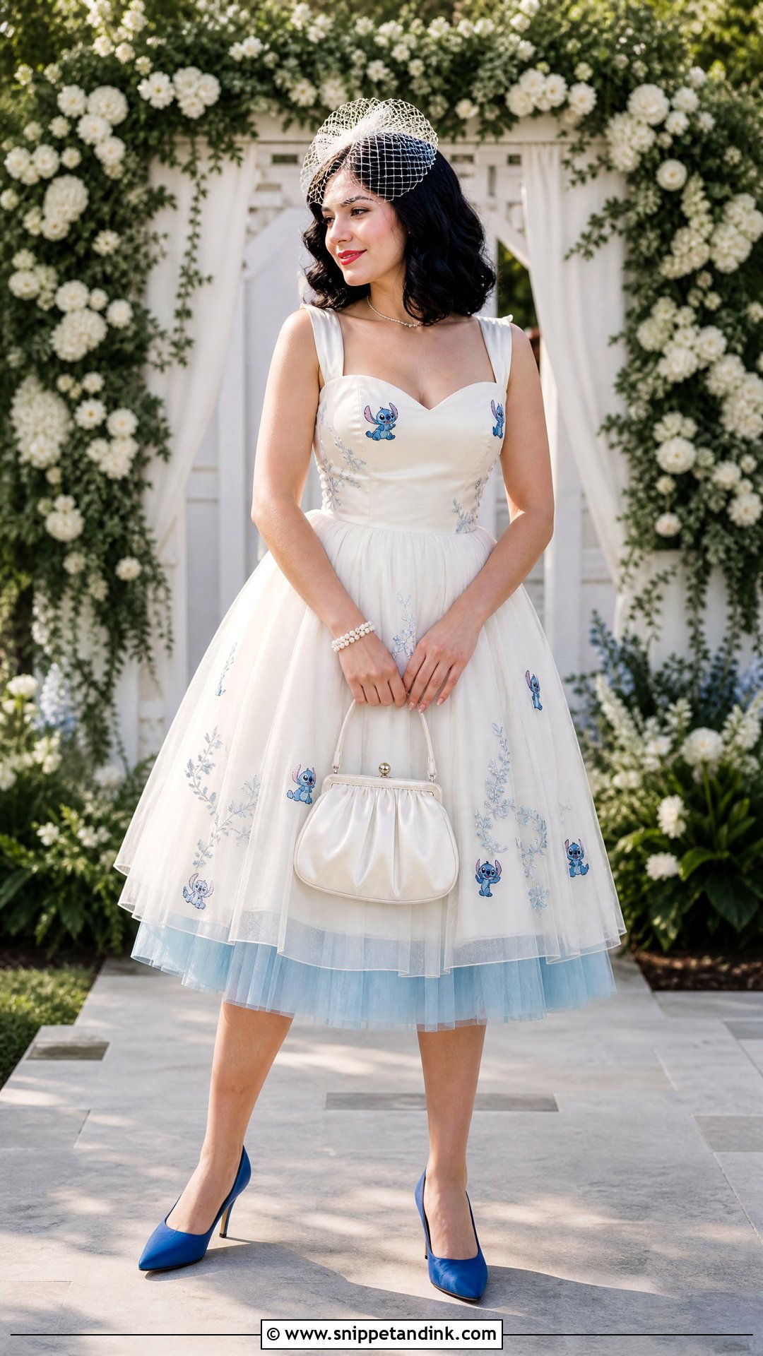 Tea Length Stitch Wedding Dress - Snippet and Ink - 20 Stitch Wedding Dress Ideas