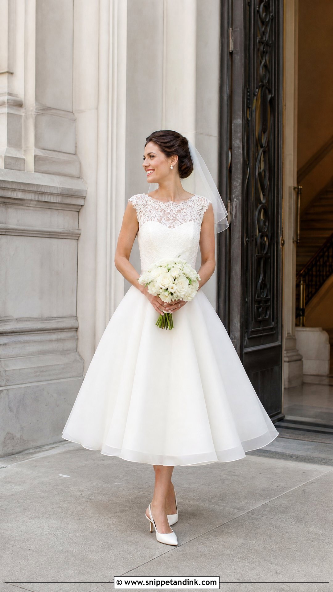 Tea Length Summer Wedding Dress - Snippet and Ink - 20 Wedding Dresses for Summer