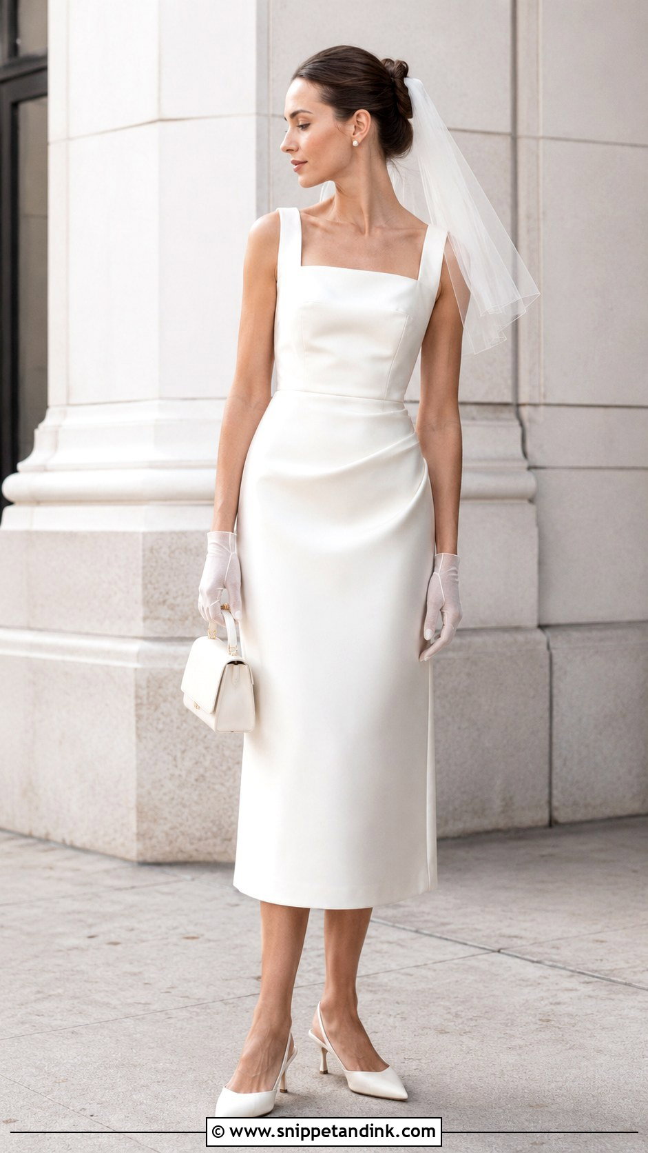 Tea Length Victoria Beckham Wedding Dress - Snippet and Ink - 20 Victoria Beckham Wedding Dress Ideas