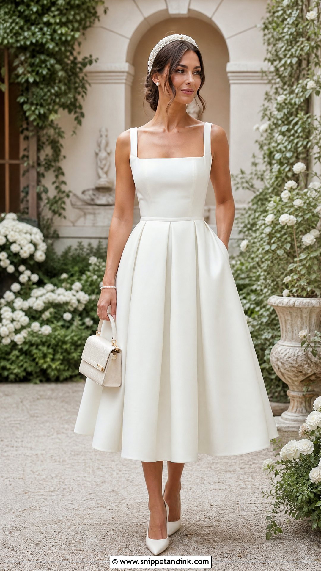 Tea Length Vow Renewal Dress - Snippet and Ink - 20 Vow Renewal Dresses Ideas