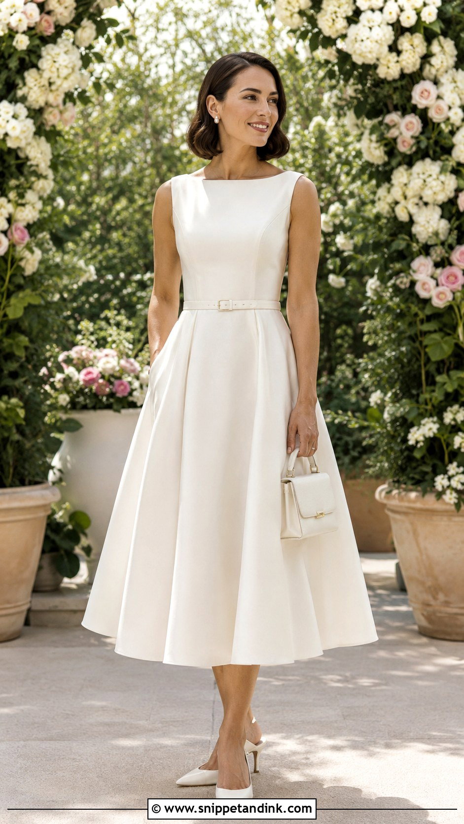 Tea Length Vow Renewal Gown - Snippet and Ink - 20 10 Year Vow Renewal Gowns Ideas