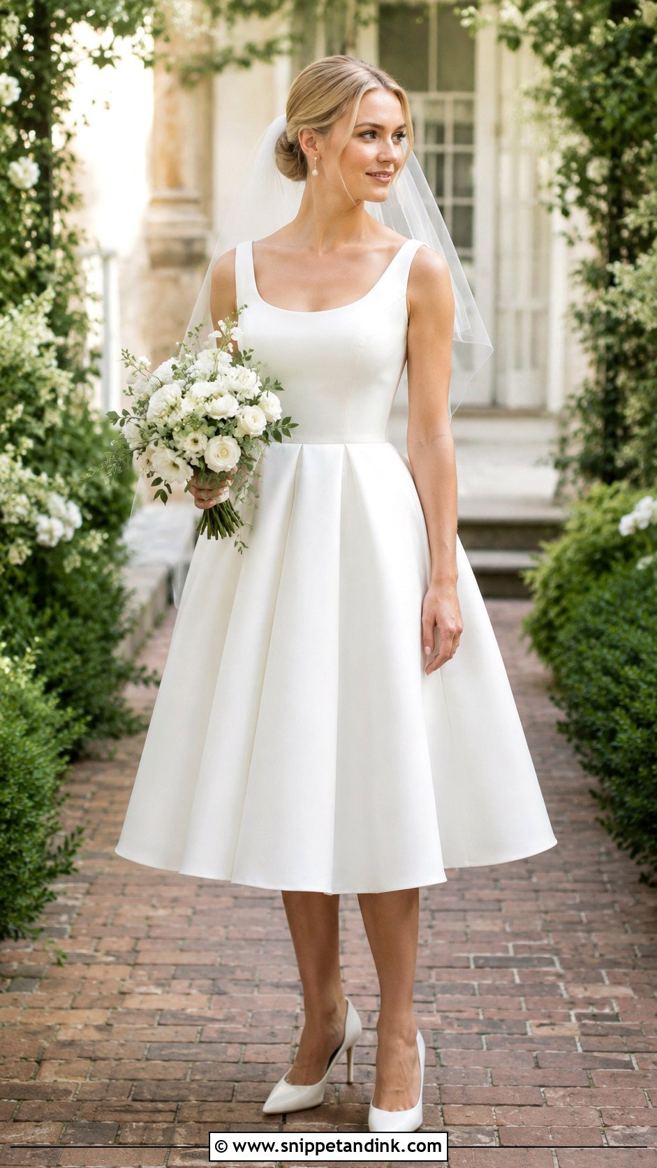 Tea Length Wedding Dress - Snippet and Ink - 25 Classic Minimalist Wedding Dress Ideas