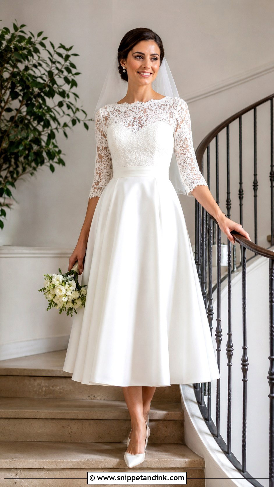 Tea Length Wedding Dress - Snippet and Ink - 25 Classic Timeless Wedding Dress Ideas