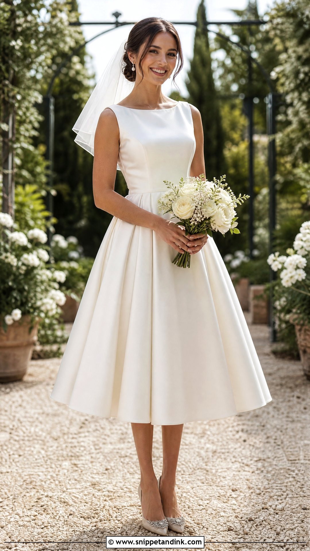 Tea Length Wedding Dress - Snippet and Ink - 25 Dreamy Romantic Elegant Wedding Dress Ideas