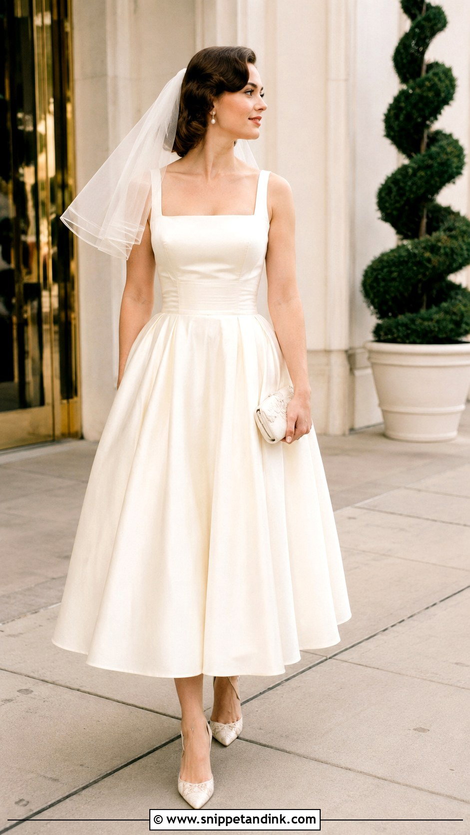 Tea Length Wedding Dress - Snippet and Ink - 25 Las Vegas Wedding Dress Ideas