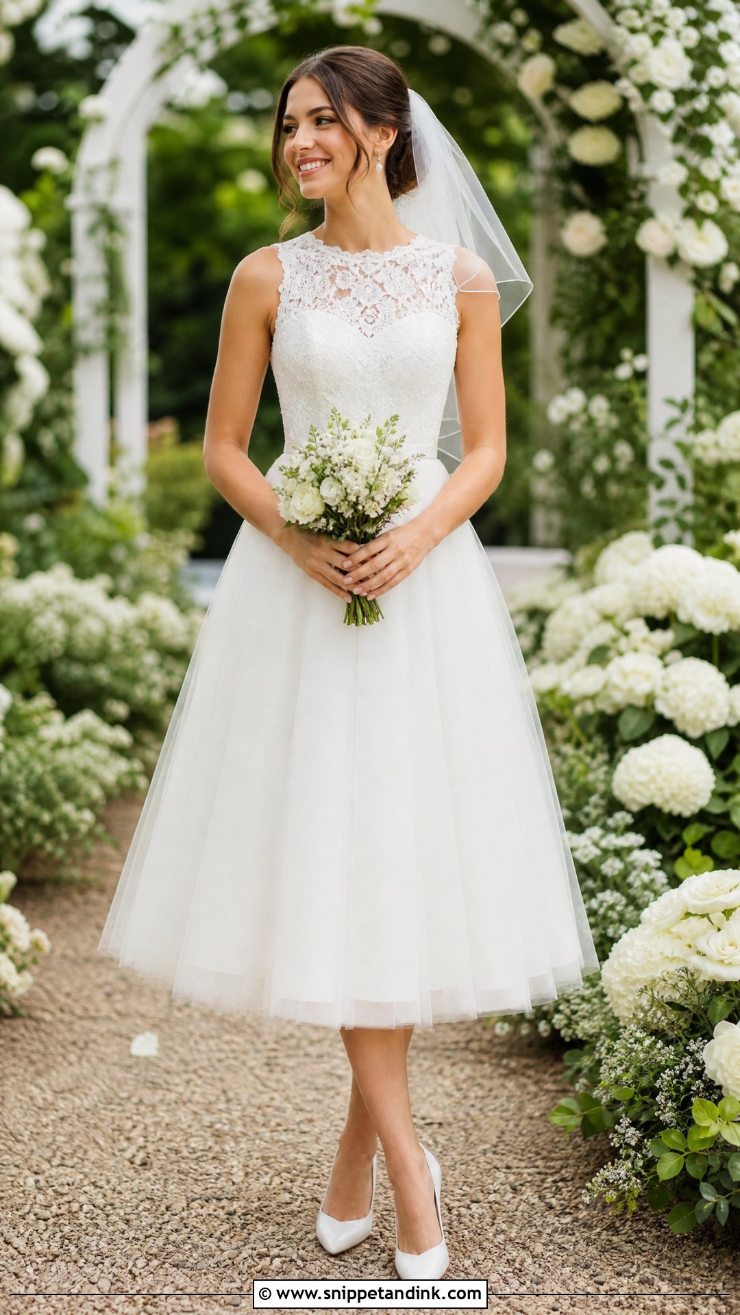 Tea Length Wedding Dress - Snippet and Ink - 25 Romantic Classy Elegant Wedding Dress Ideas