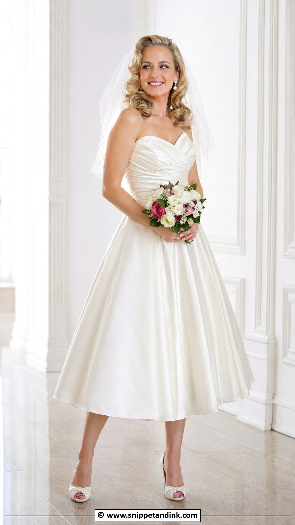Tea Length Wedding Dress - Snippet and Ink - 30 2000s Wedding Dress Ideas