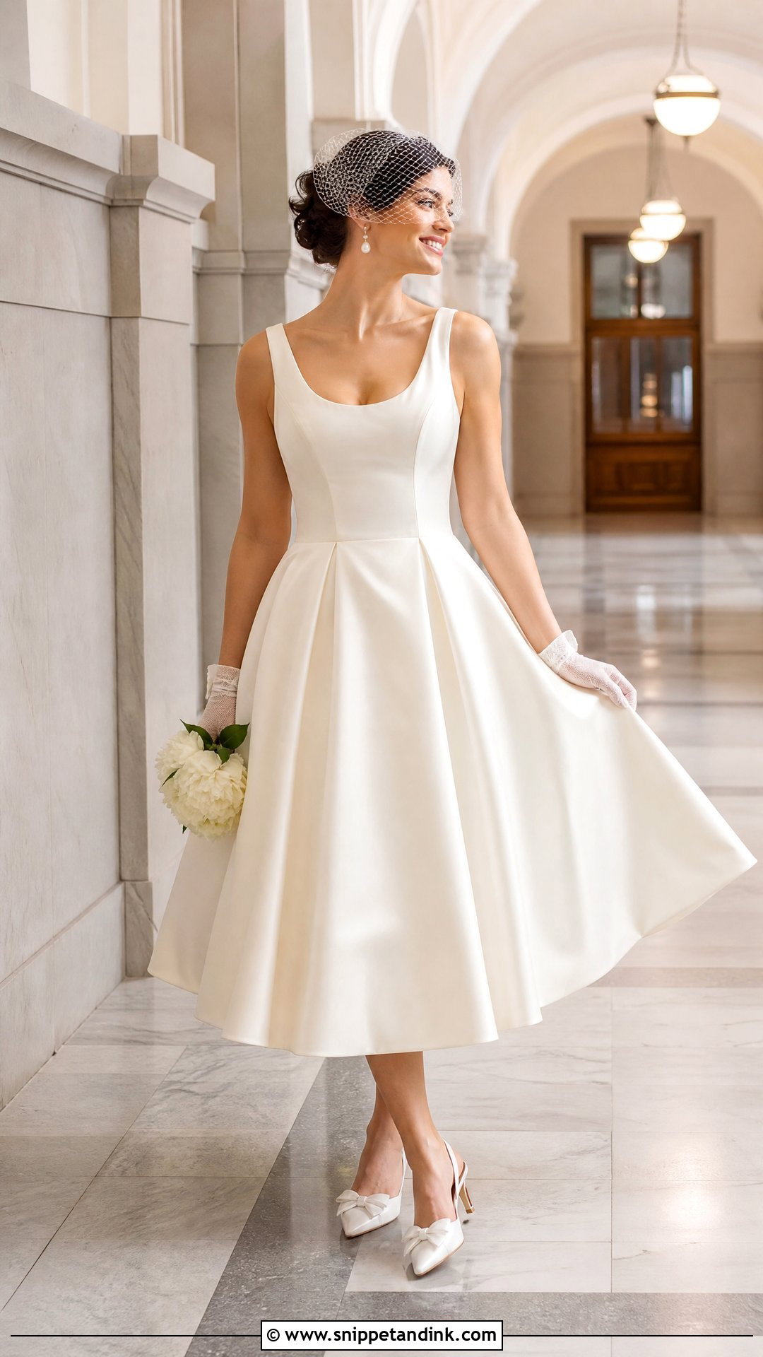 Tea Length Wedding Dress - Snippet and Ink - 25 Simple Romantic Wedding Dress Ideas