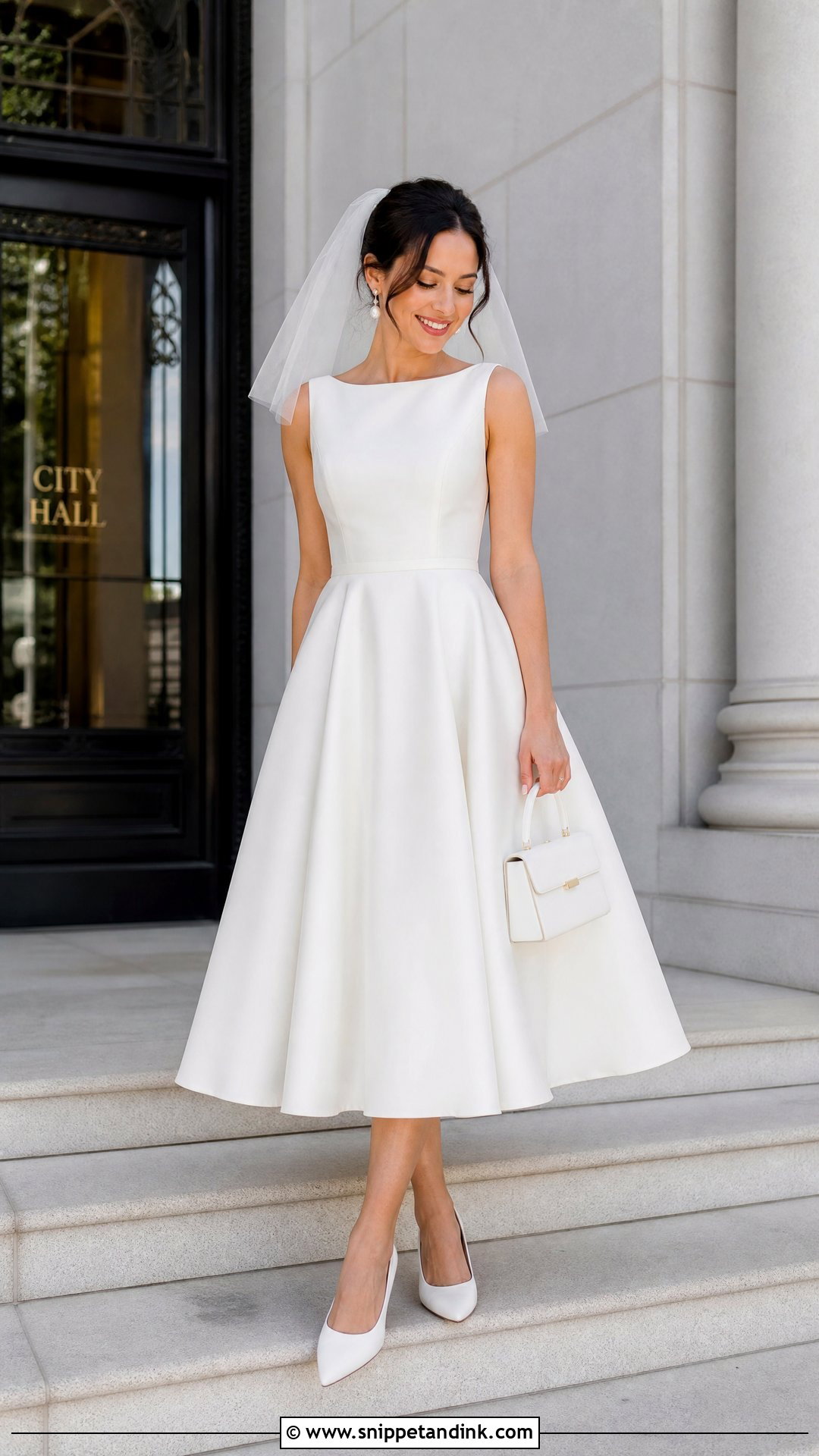 Tea Length Wedding Dress - Snippet and Ink - 25 Timeless Wedding Gown Ideas