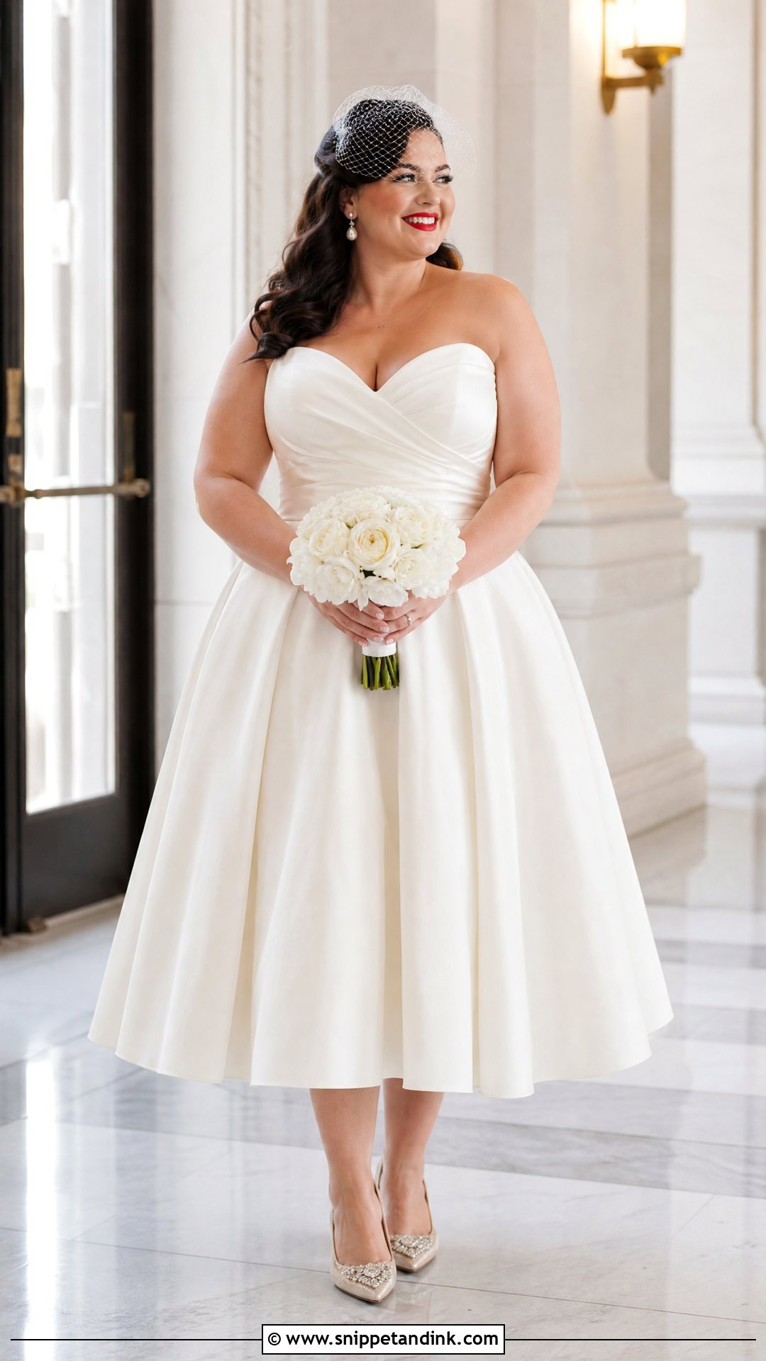 Tea Length Wedding Dress - Snippet and Ink - 25 Wedding Dress Curvy Bride Ideas