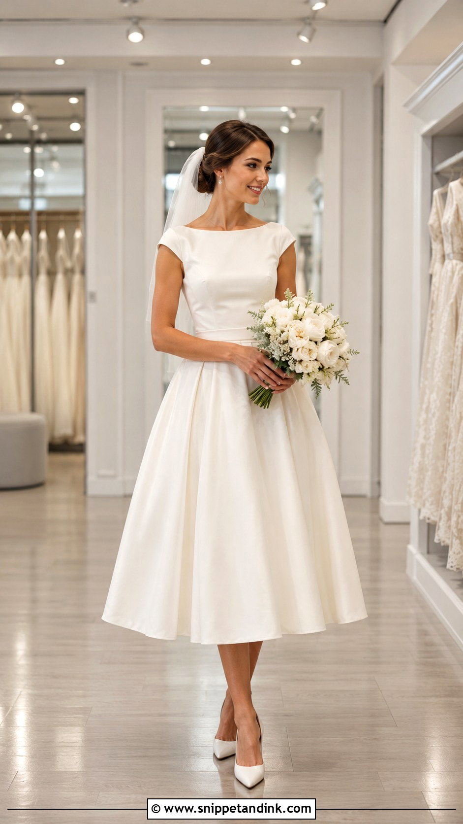 Tea Length Wedding Dress - Snippet and Ink - 25 Yes to the Dress Ideas