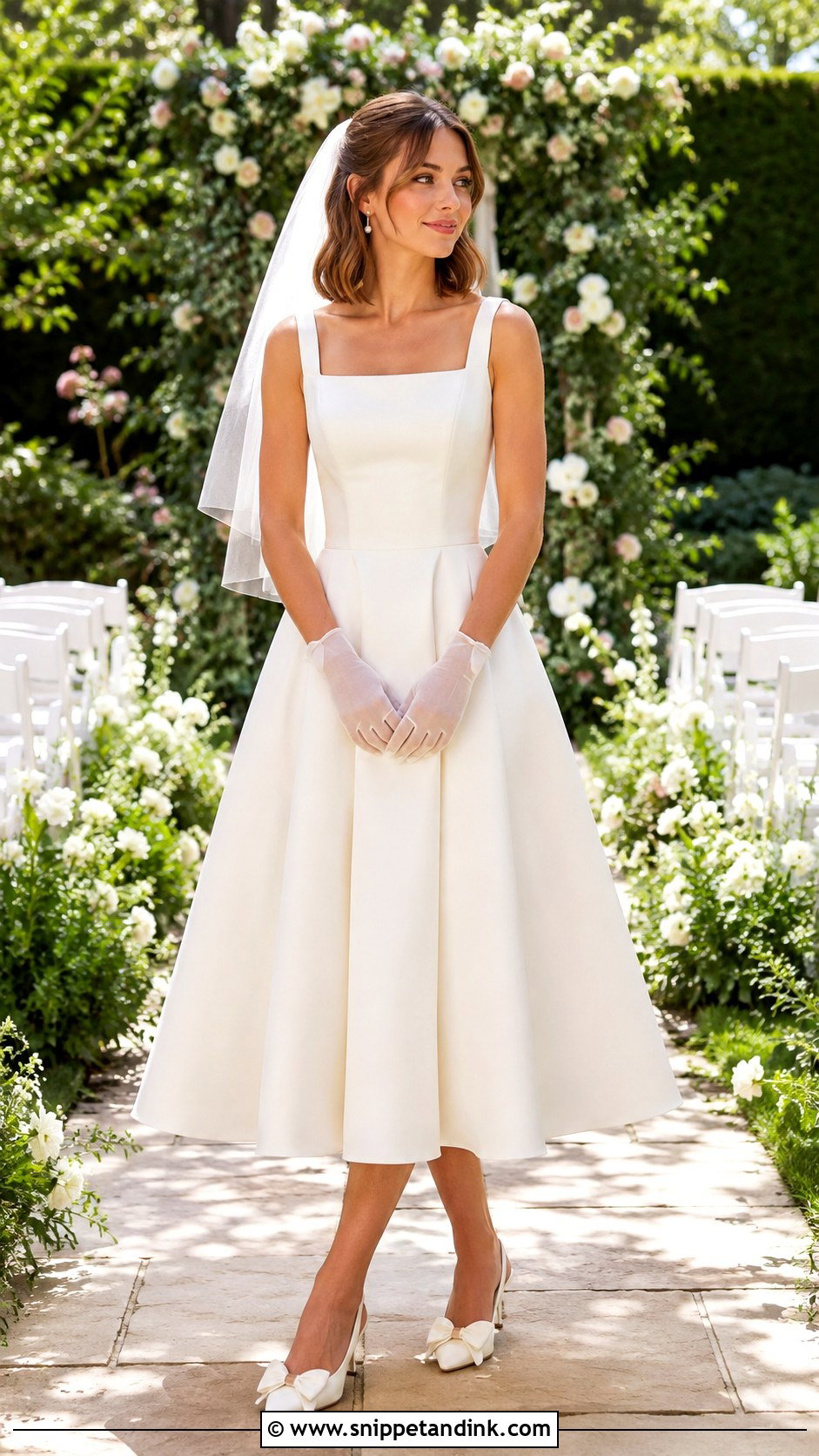 Tea Length Wedding Dress - Snippet and Ink - 20 Brides Wedding Dress Ideas