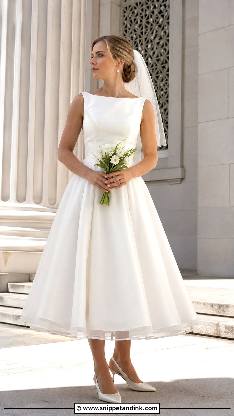 Tea Length Wedding Dress - Snippet and Ink - 20 Classic Elegant Timeless Wedding Dress Ideas