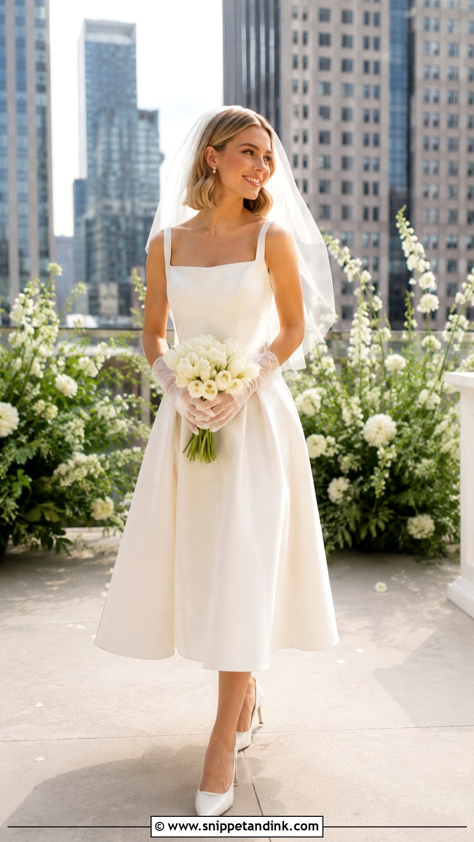Tea Length Wedding Dress - Snippet and Ink - 20 Classic Modern Wedding Dress Ideas