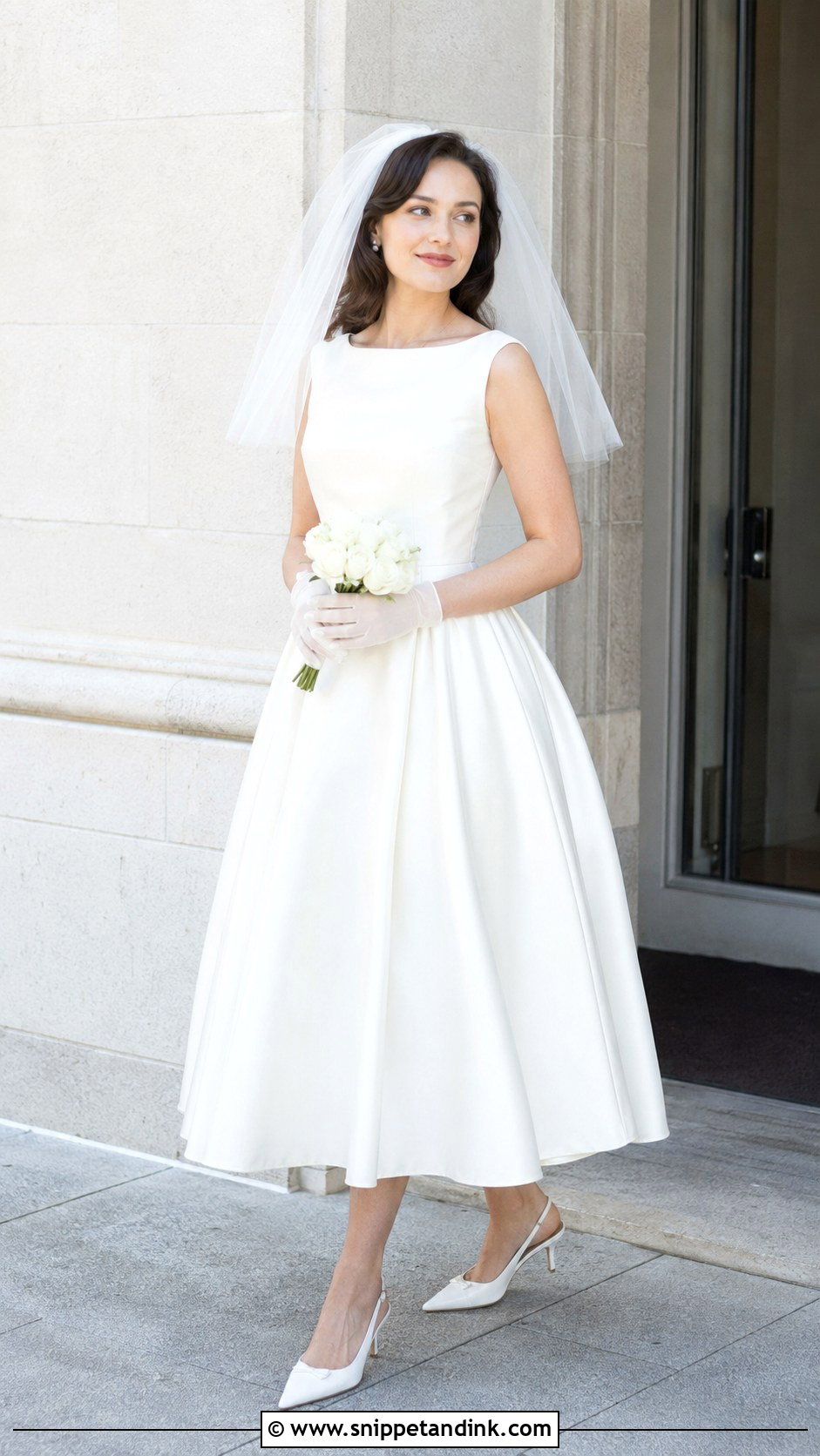 Tea Length Wedding Dress - Snippet and Ink - 20 Classic Timeless Wedding Dresses