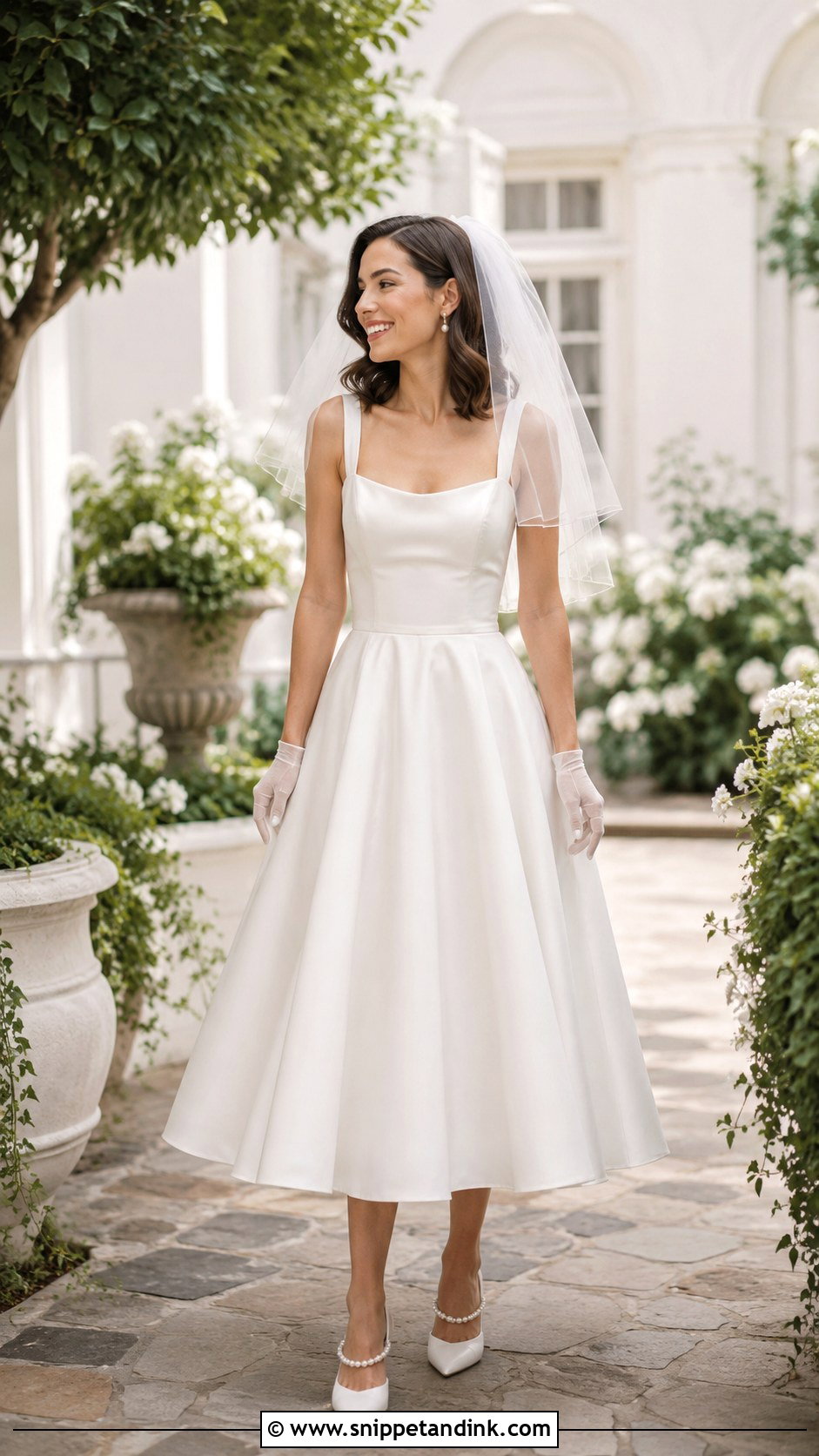 Tea Length Wedding Dress - Snippet and Ink - 20 Classy Bride Dress Ideas