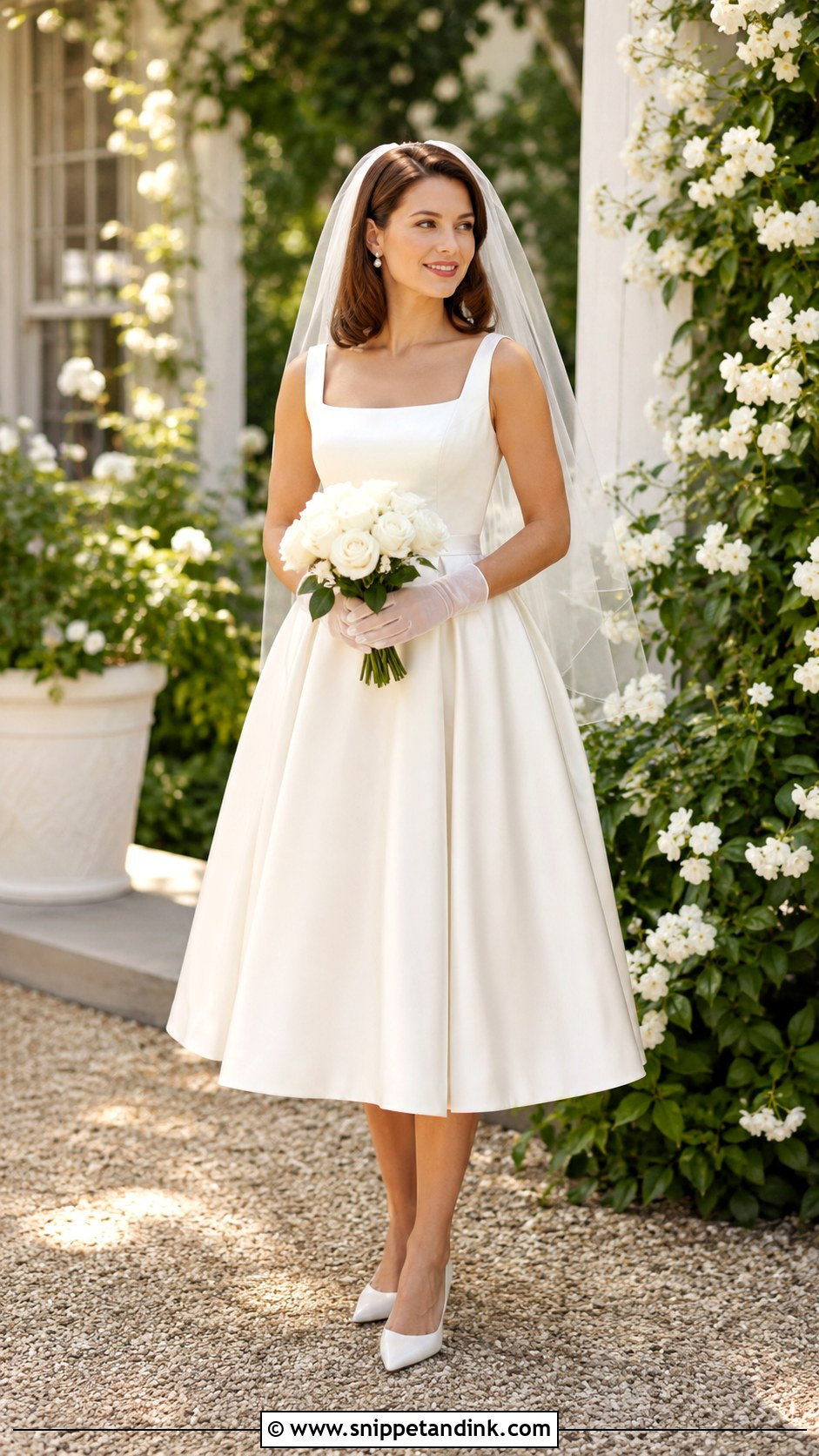 Tea Length Wedding Dress - Snippet and Ink - 20 Classy Simple Bride Dress Ideas