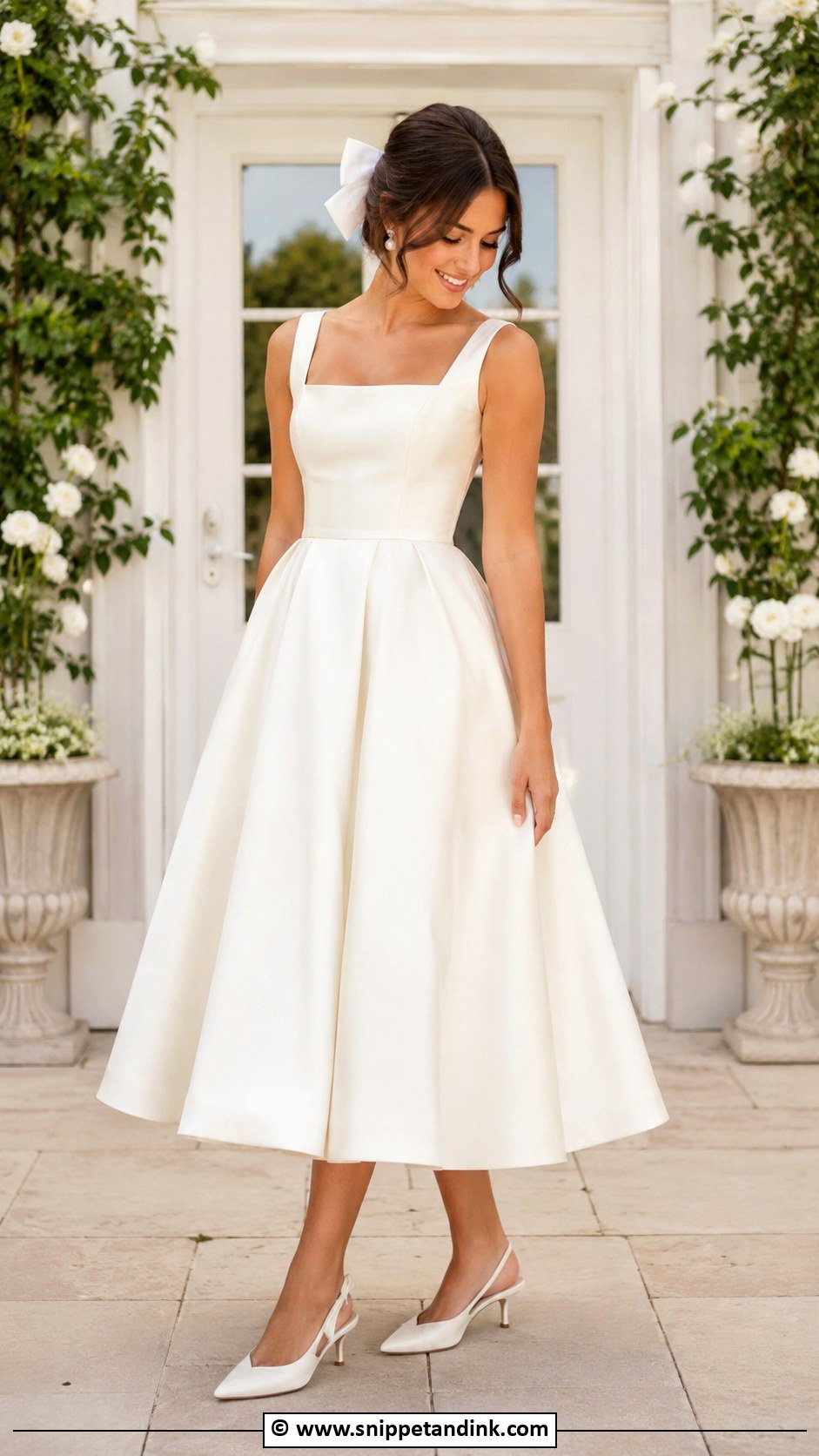 Tea Length Wedding Dress - Snippet and Ink - 30 Chic Wedding Dress Ideas