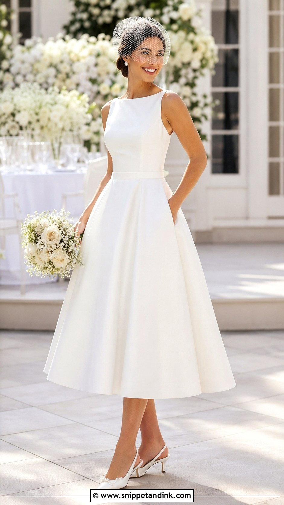 Tea Length Wedding Dress - Snippet and Ink - 20 Comfy Wedding Dress Ideas