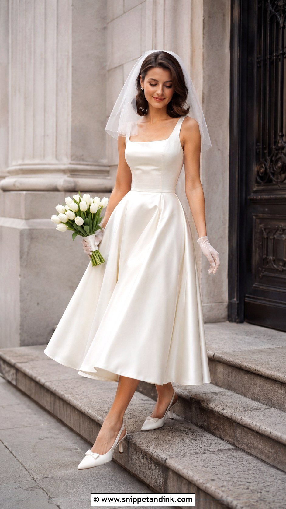 Tea Length Wedding Dress - Snippet and Ink - 20 Easy Wedding Dress Ideas