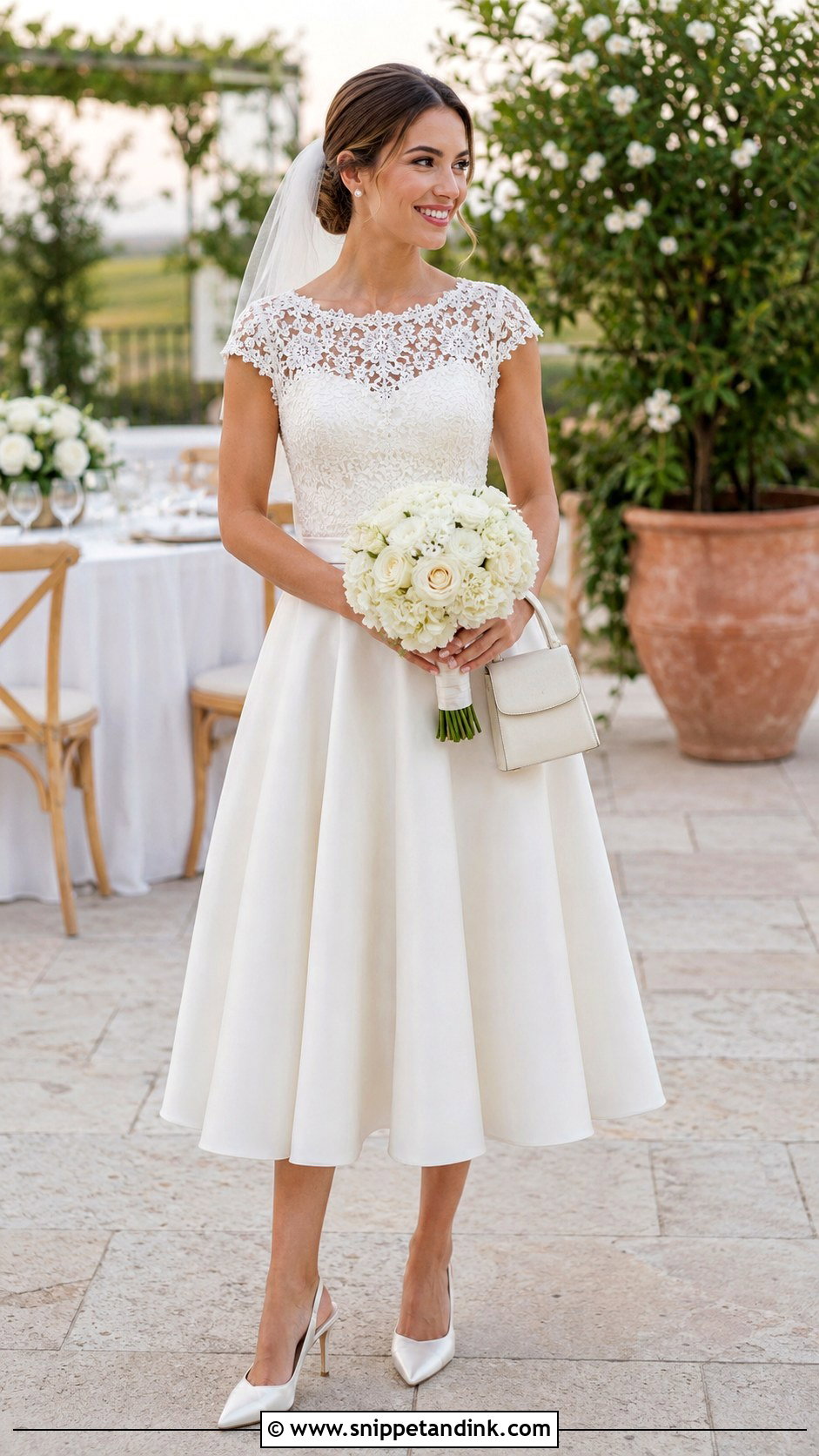 Tea Length Wedding Dress - Snippet and Ink - 20 Fashion Wedding Dress Ideas