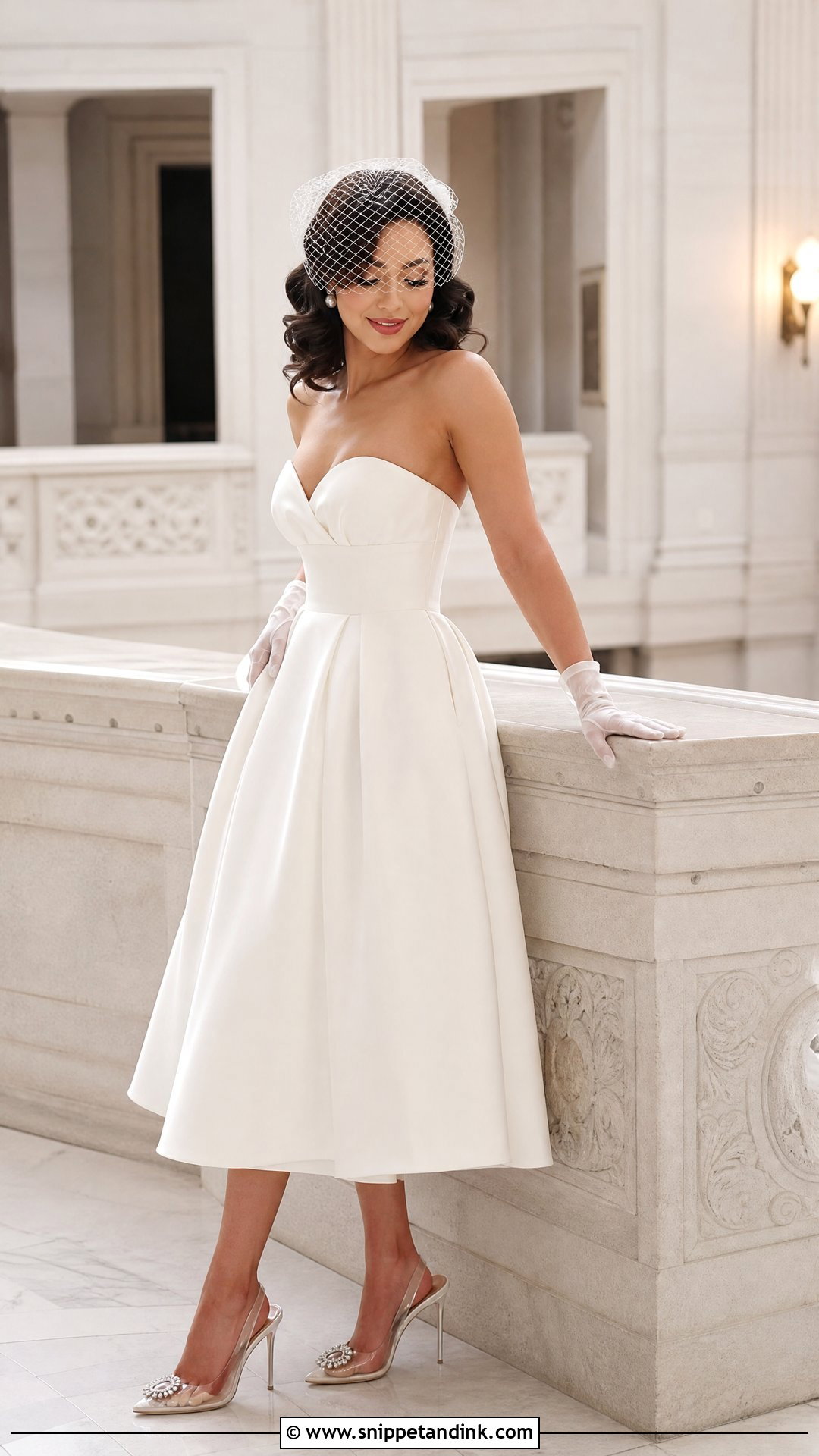Tea Length Wedding Dress - Snippet and Ink - 20 Hollywood Glam Wedding Dress Ideas