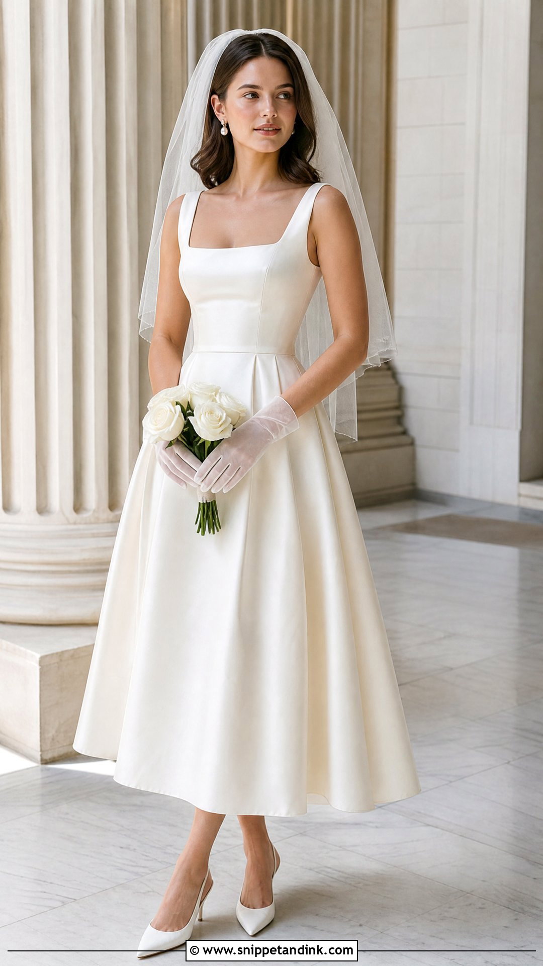 Tea Length Wedding Dress - Snippet and Ink - 20 Romantic Simple Elegant Wedding Dress Ideas
