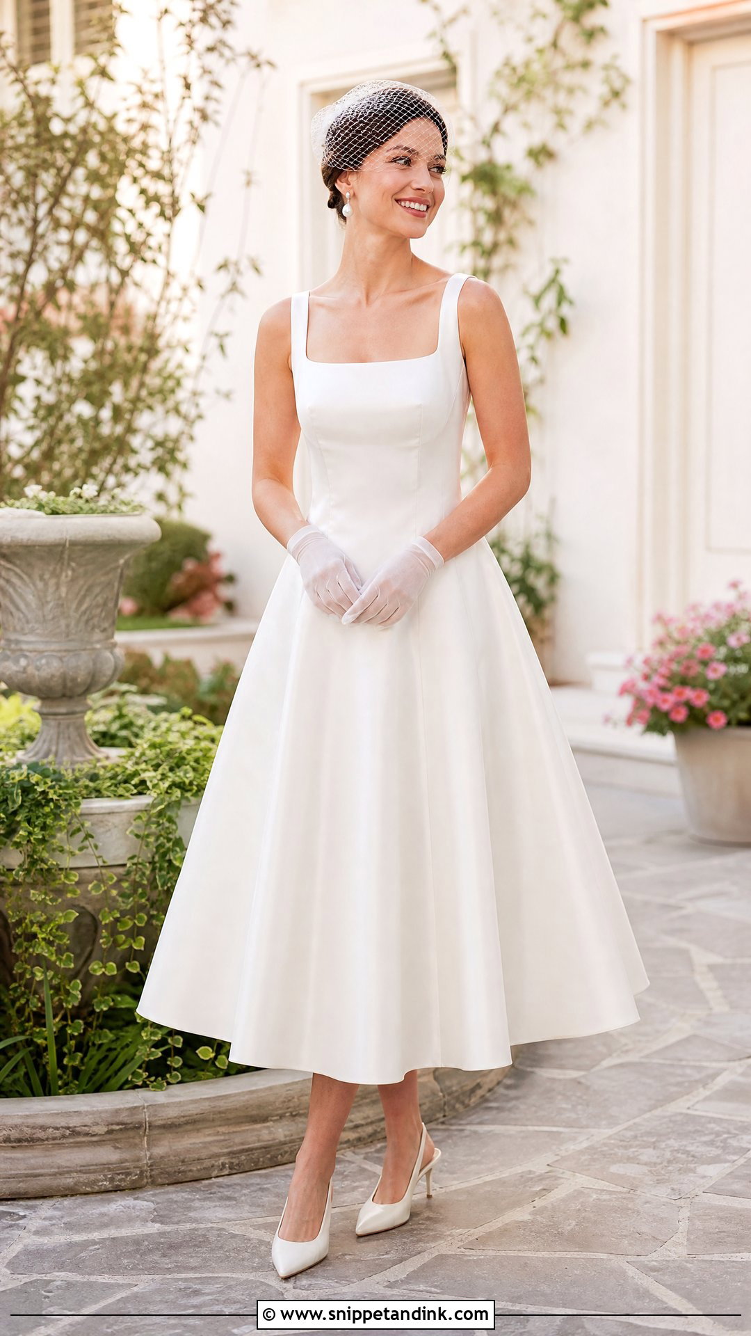Tea Length Wedding Dress - Snippet and Ink - 20 Sew Wedding Dress Ideas