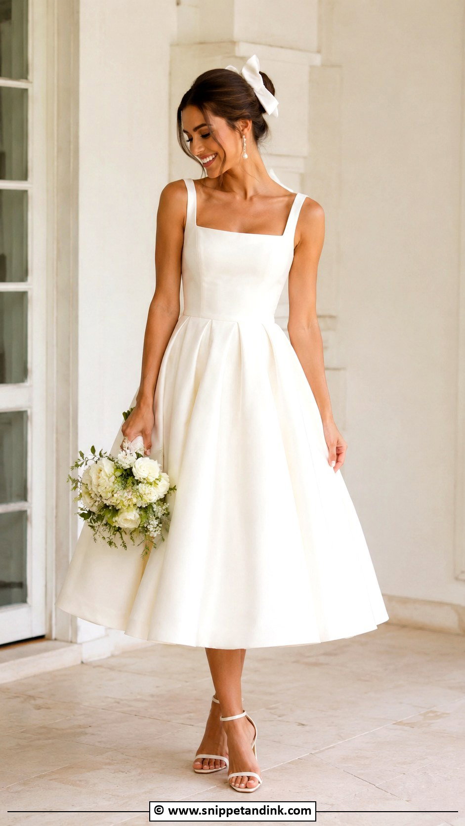 Tea Length Wedding Dress - Snippet and Ink - 30 Cute Wedding Dress Ideas
