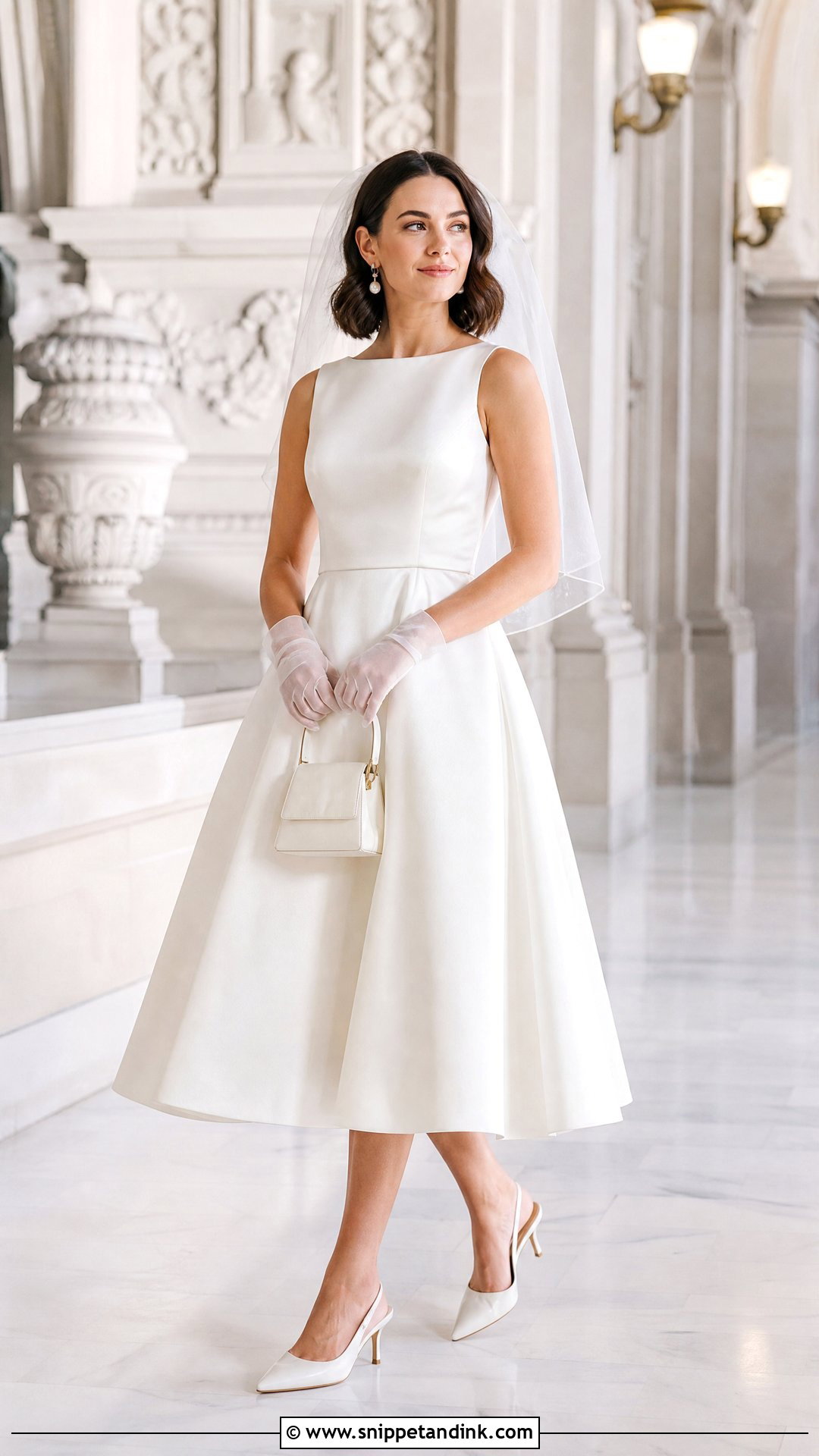 Tea Length Wedding Dress - Snippet and Ink - 20 Simple Minimalist Wedding Dress Ideas