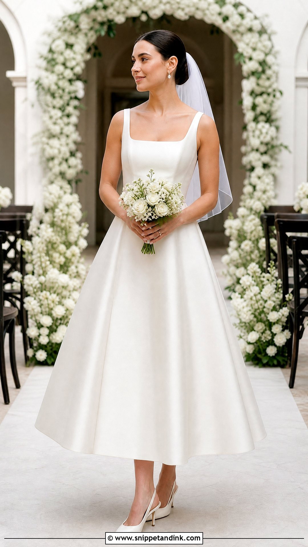 Tea Length Wedding Dress - Snippet and Ink - 20 Simple Plain Wedding Dress Ideas