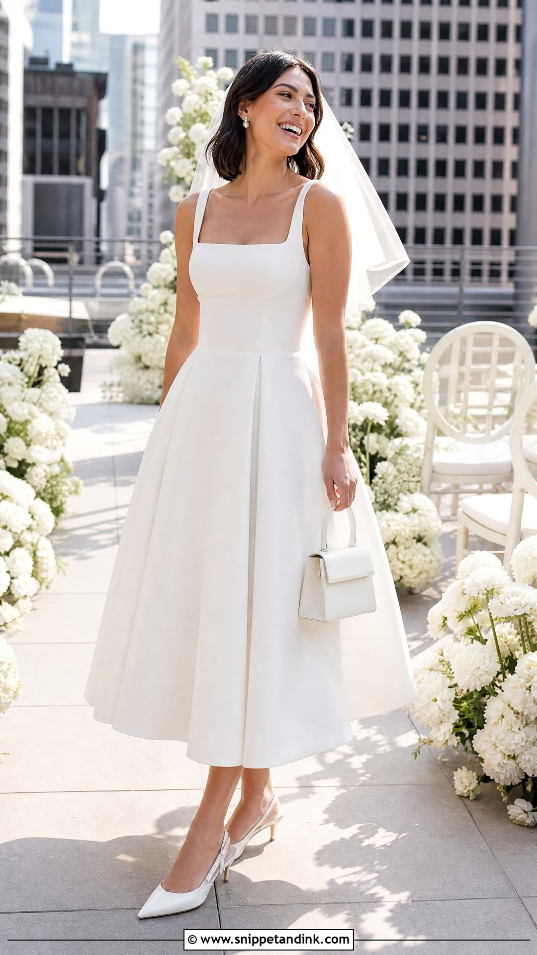Tea Length Wedding Dress - Snippet and Ink - 20 Size 10 Wedding Dress Ideas