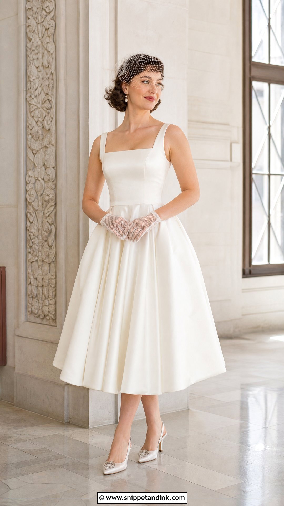 Tea Length Wedding Dress - Snippet and Ink - 20 Wedding Dress and Suit Ideas