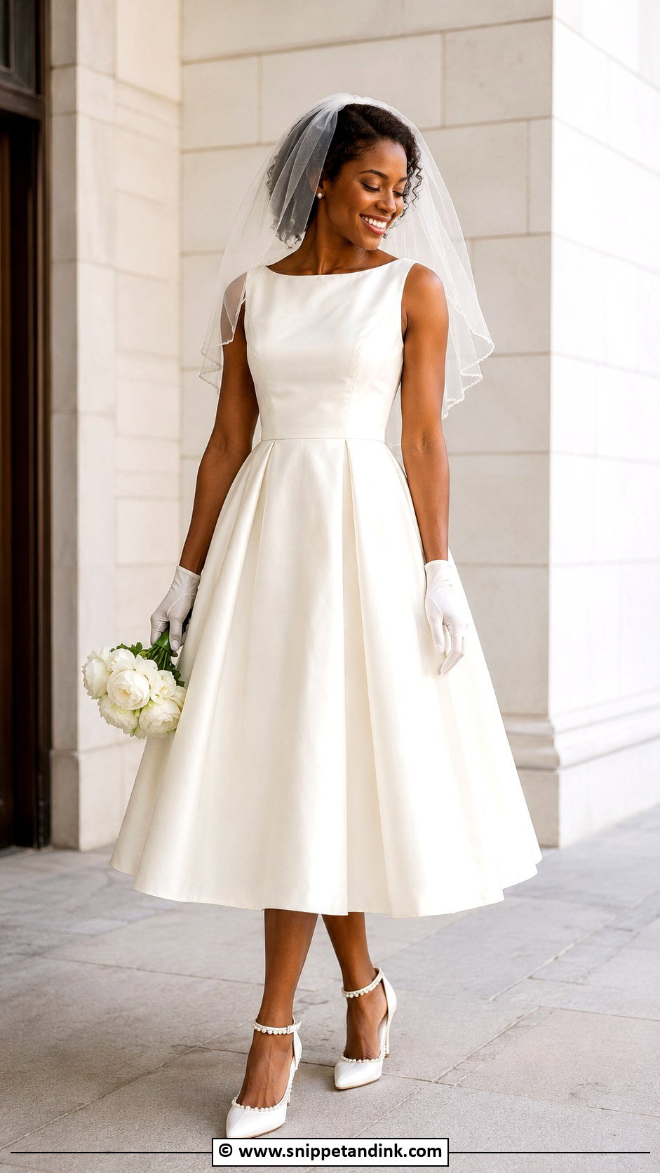 Tea Length Wedding Dress - Snippet and Ink - 30 Dream Wedding Dresses Black Women