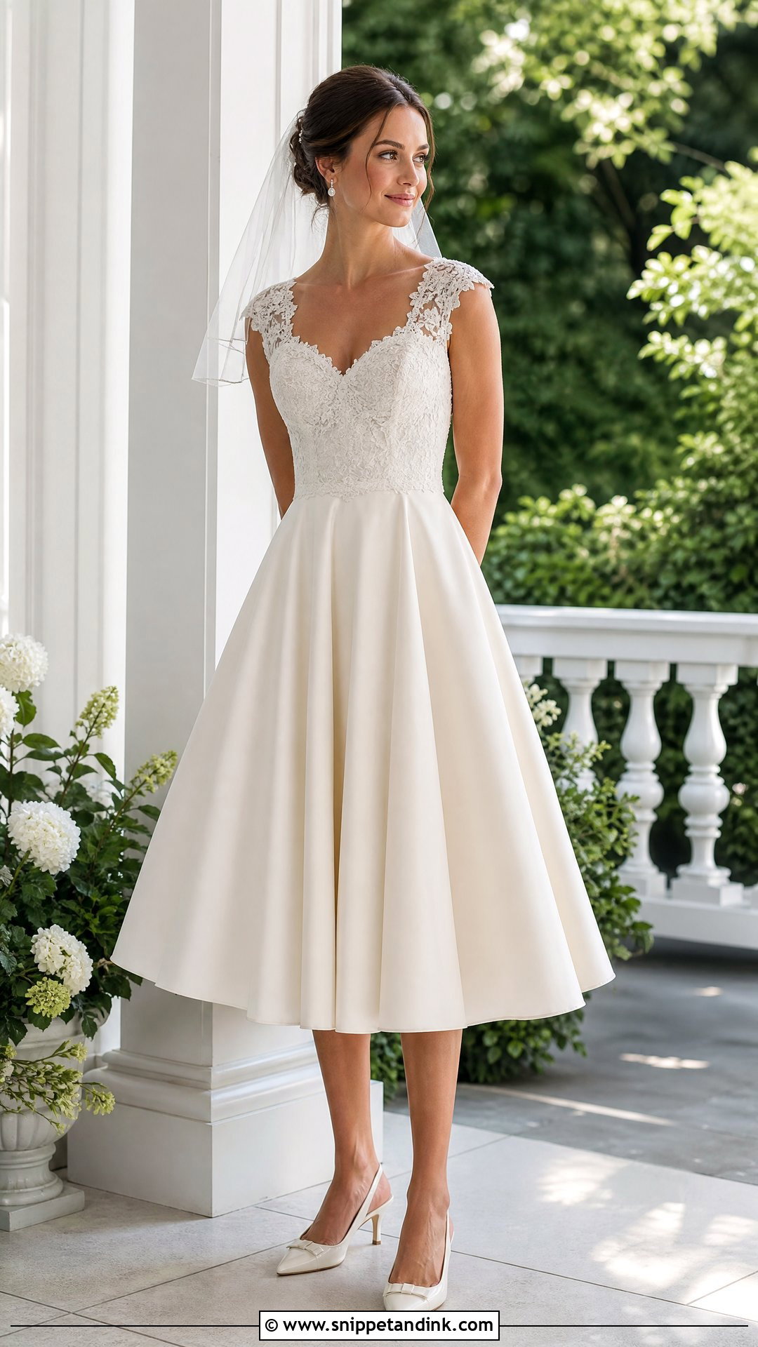 Tea Length Wedding Dress - Snippet and Ink - 20 Wedding Dresses Shapes