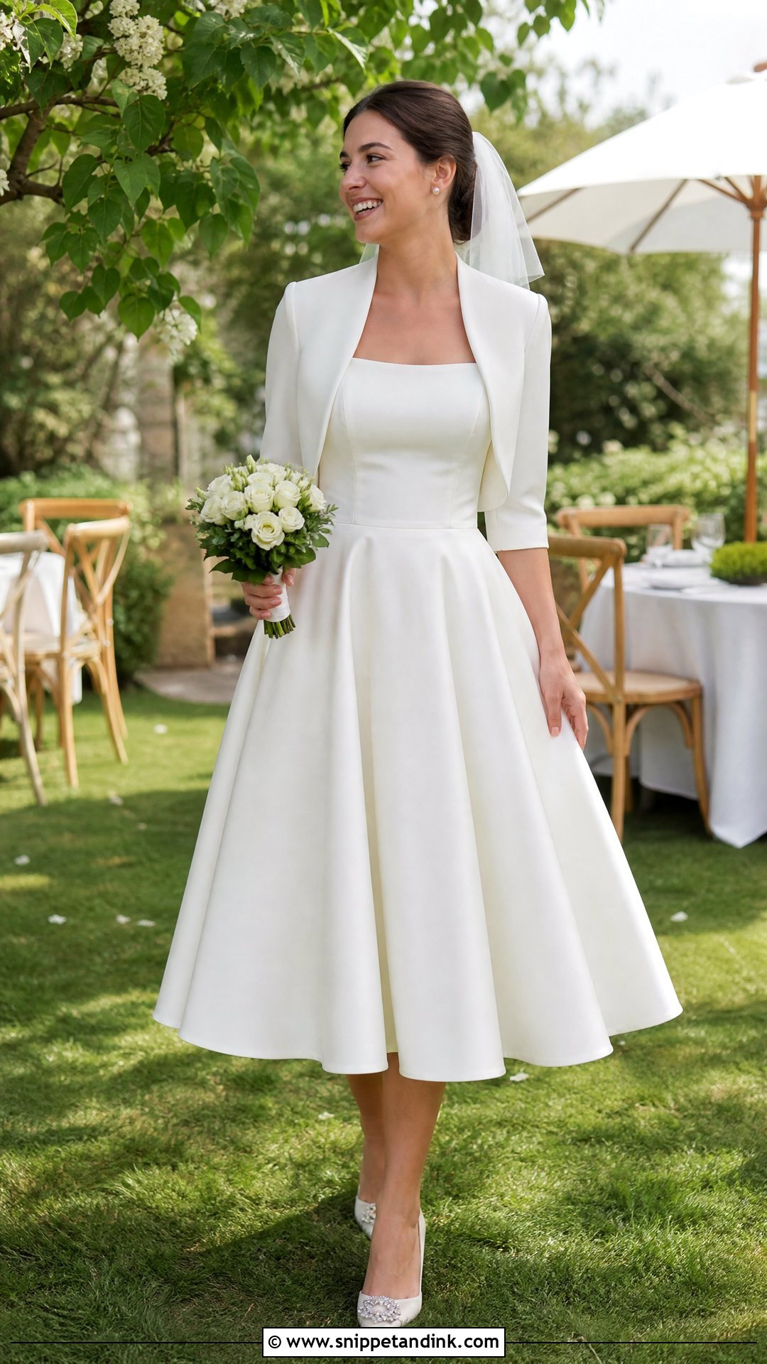 Tea Length Wedding Dress - Snippet and Ink - 20 Wedding Style Dresses