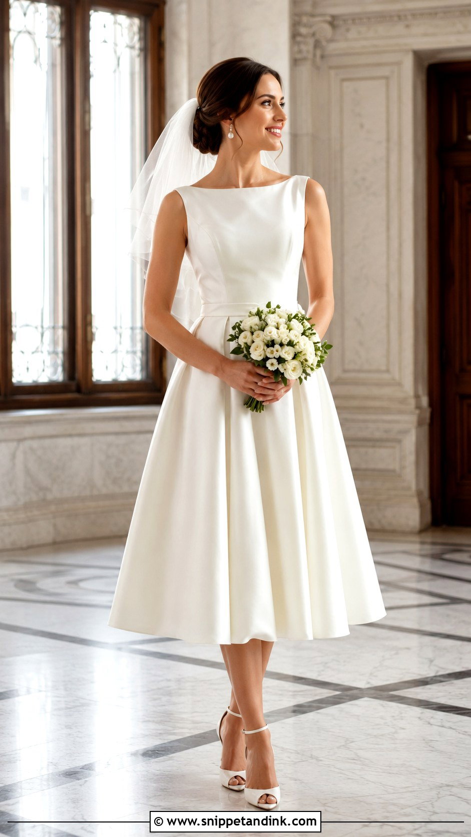 Tea Length Wedding Dress - Snippet and Ink - 20 Low Key Wedding Dress Ideas