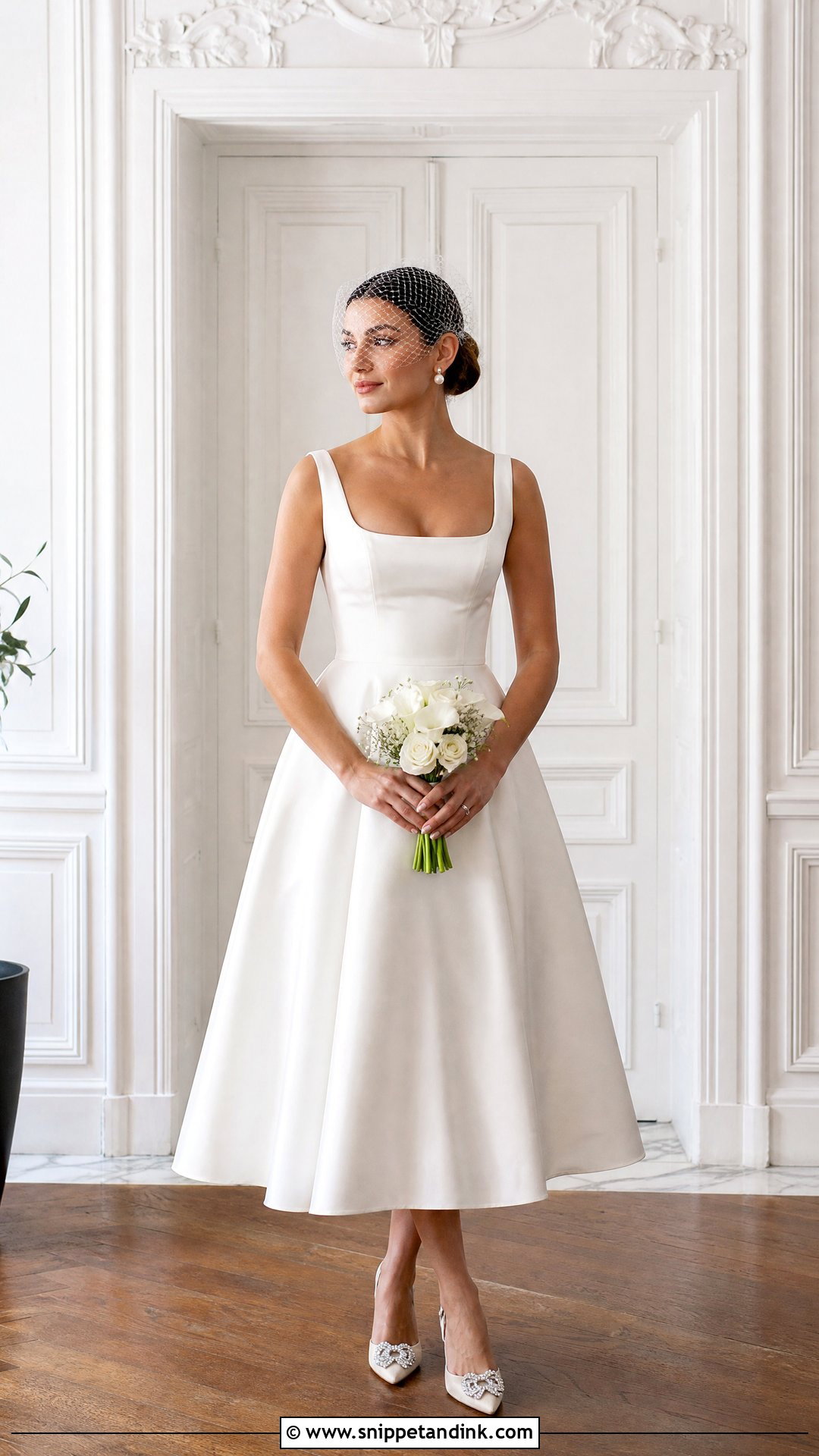 Tea Length Wedding Dress - Snippet and Ink - 20 Womens Wedding Dresses