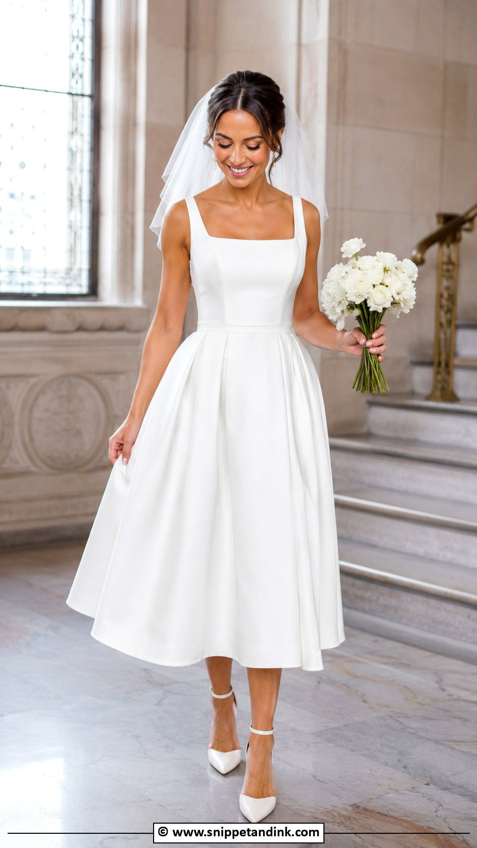 Tea Length Wedding Dress - Snippet and Ink - 30 Stylish Wedding Dresses