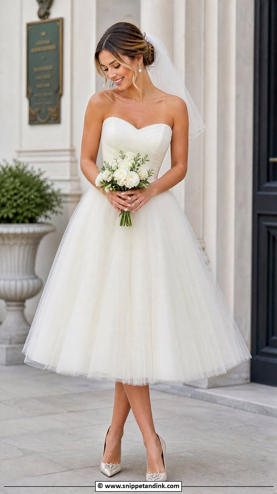 Tea Length Wedding Dress - Snippet and Ink - 35 Dreamy Wedding Dress Ideas