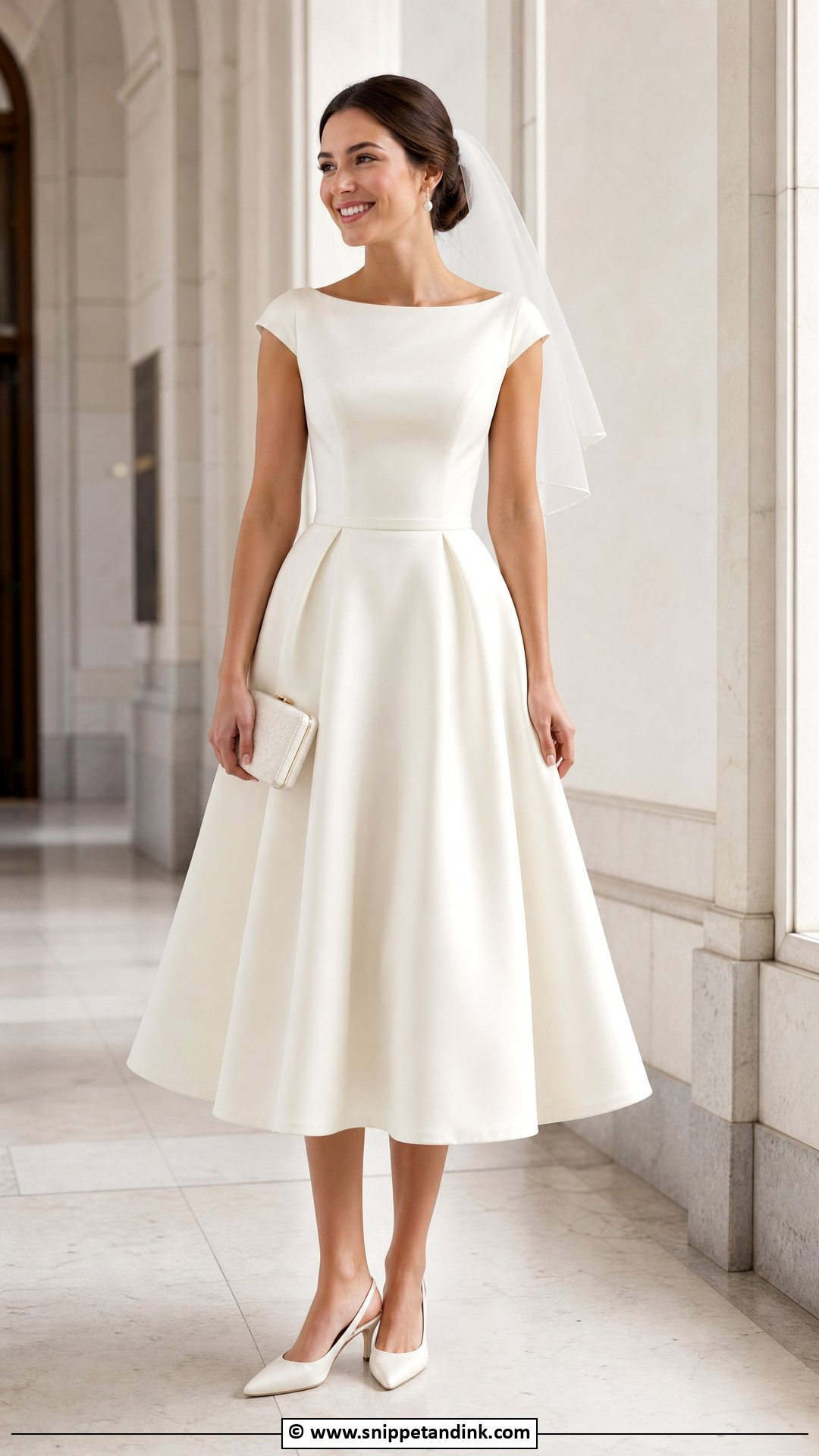 Tea Length Wedding Dress - Snippet and Ink - 35 Elegant Wedding Dress Ideas